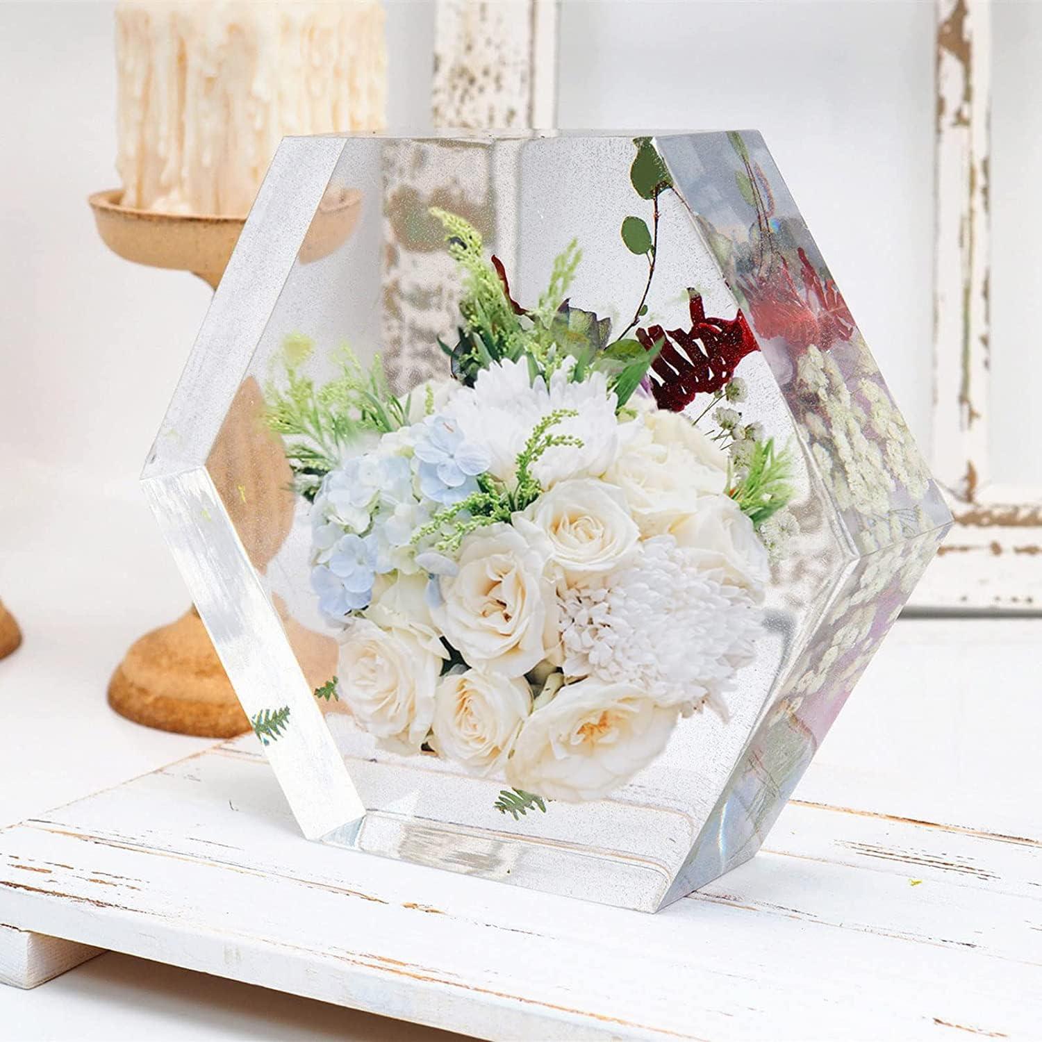 Moldes de Silicona Hexagonales Grandes Demorex para Resina 23.1x19.8cm