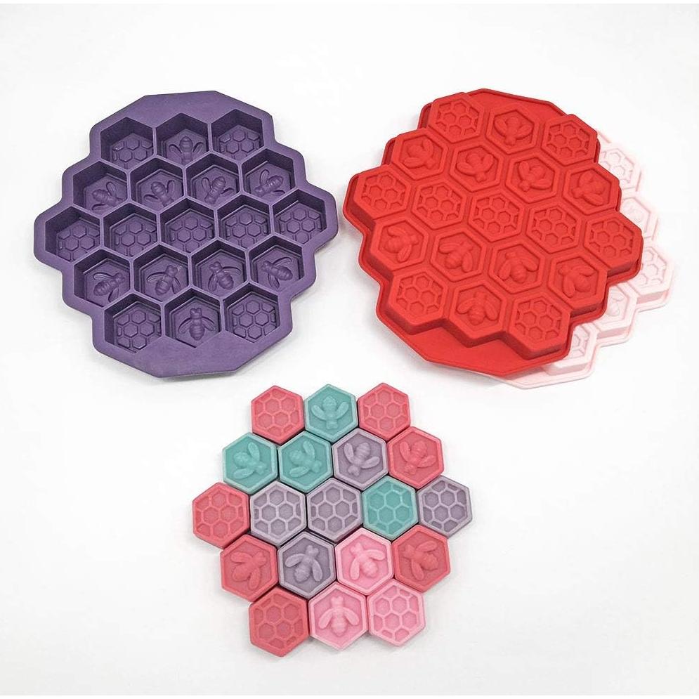 Molde de Silicona 2 Piezas Panal de Abeja Creativee 17.5 cm