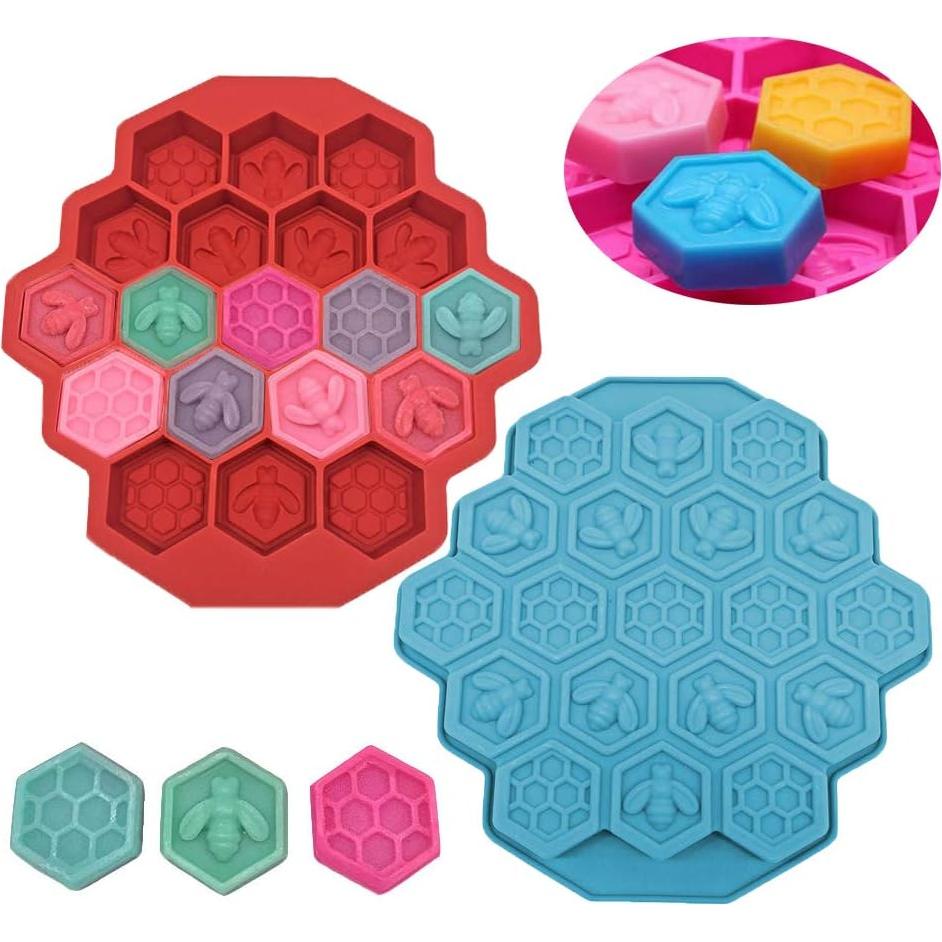 Molde de Silicona 2 Piezas Panal de Abeja Creativee 17.5 cm
