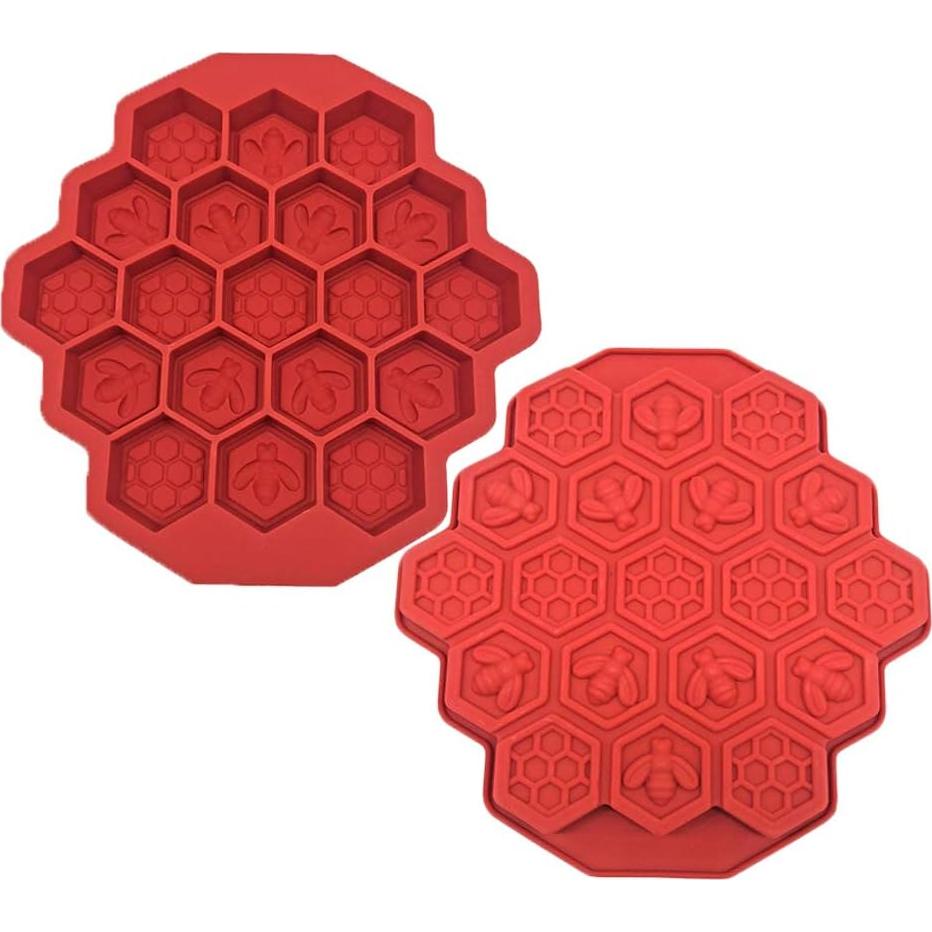 Molde de Silicona 2 Piezas Panal de Abeja Creativee 17.5 cm