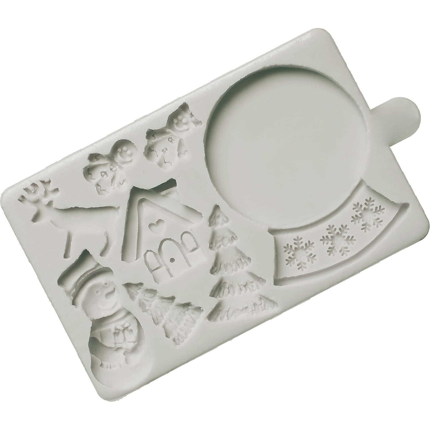 Molde de Silicona de Nieve LEDURAPROMT para Pasteles