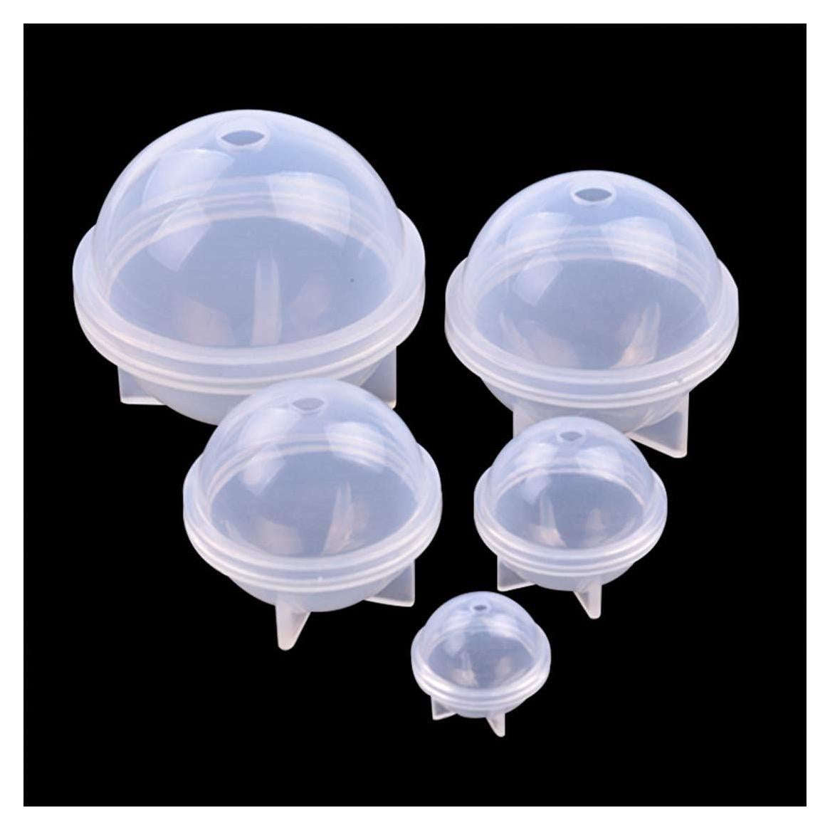Moldes de Silicona Esféricos FineInno 5 Pcs para Resina Epoxy