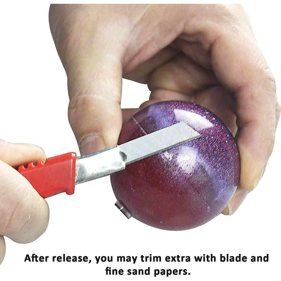 Moldes de Silicona Esféricos FineInno 5 Pcs para Resina Epoxy