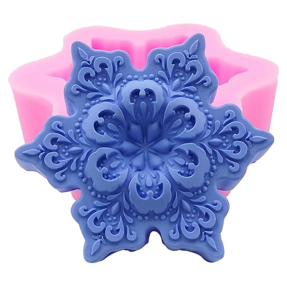 Molde de Silicona Copo de Nieve Monqui 8.1x8.1x2.5 cm