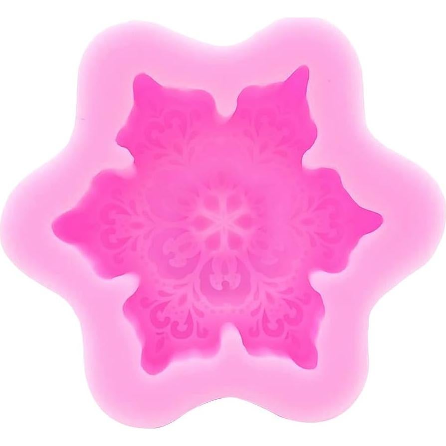 Molde de Silicona Copo de Nieve Monqui 8.1x8.1x2.5 cm