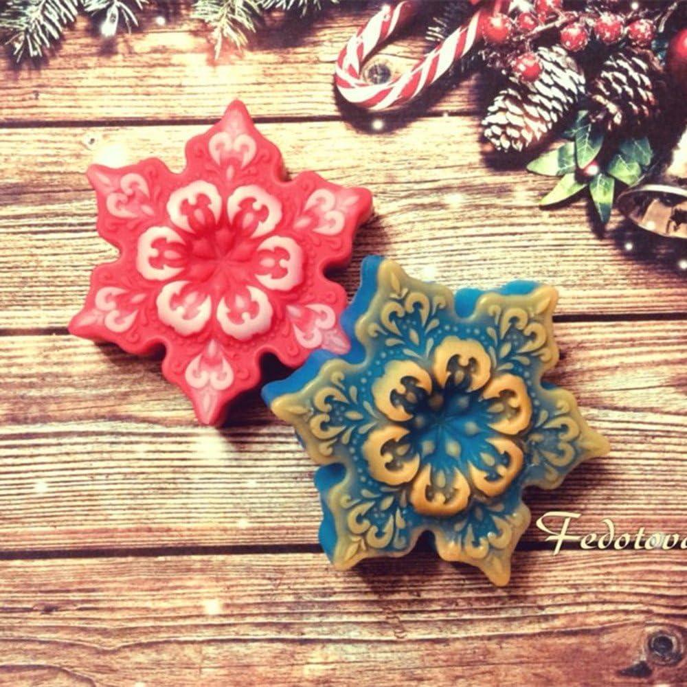 Molde de Silicona Copo de Nieve Monqui 8.1x8.1x2.5 cm