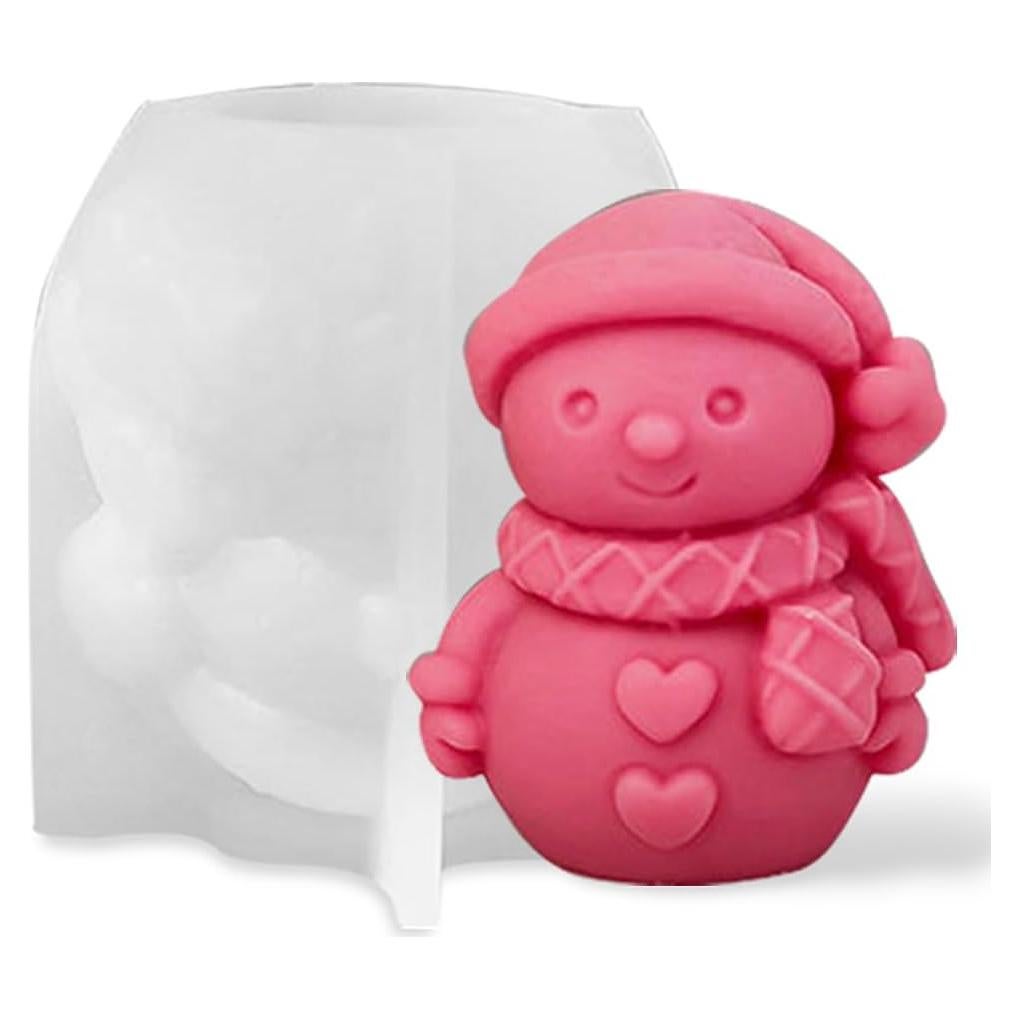 Molde de Silicona Muñeco de Nieve RUIYDZ 8.5x6.8x9cm