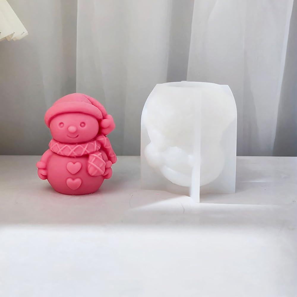 Molde de Silicona Muñeco de Nieve RUIYDZ 8.5x6.8x9cm