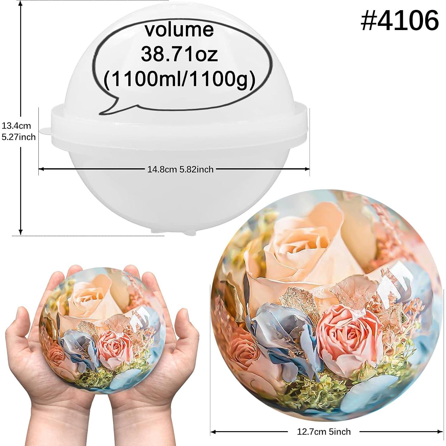 Molde de Silicona Esférico 12.7 cm FUNSHOWCASE para Resina y Jabón