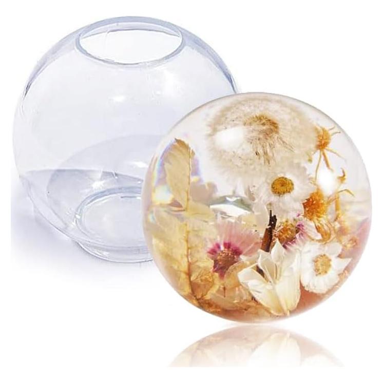 Molde de Resina Esfera Grande 10 cm BIGEBO Silicona Transparente