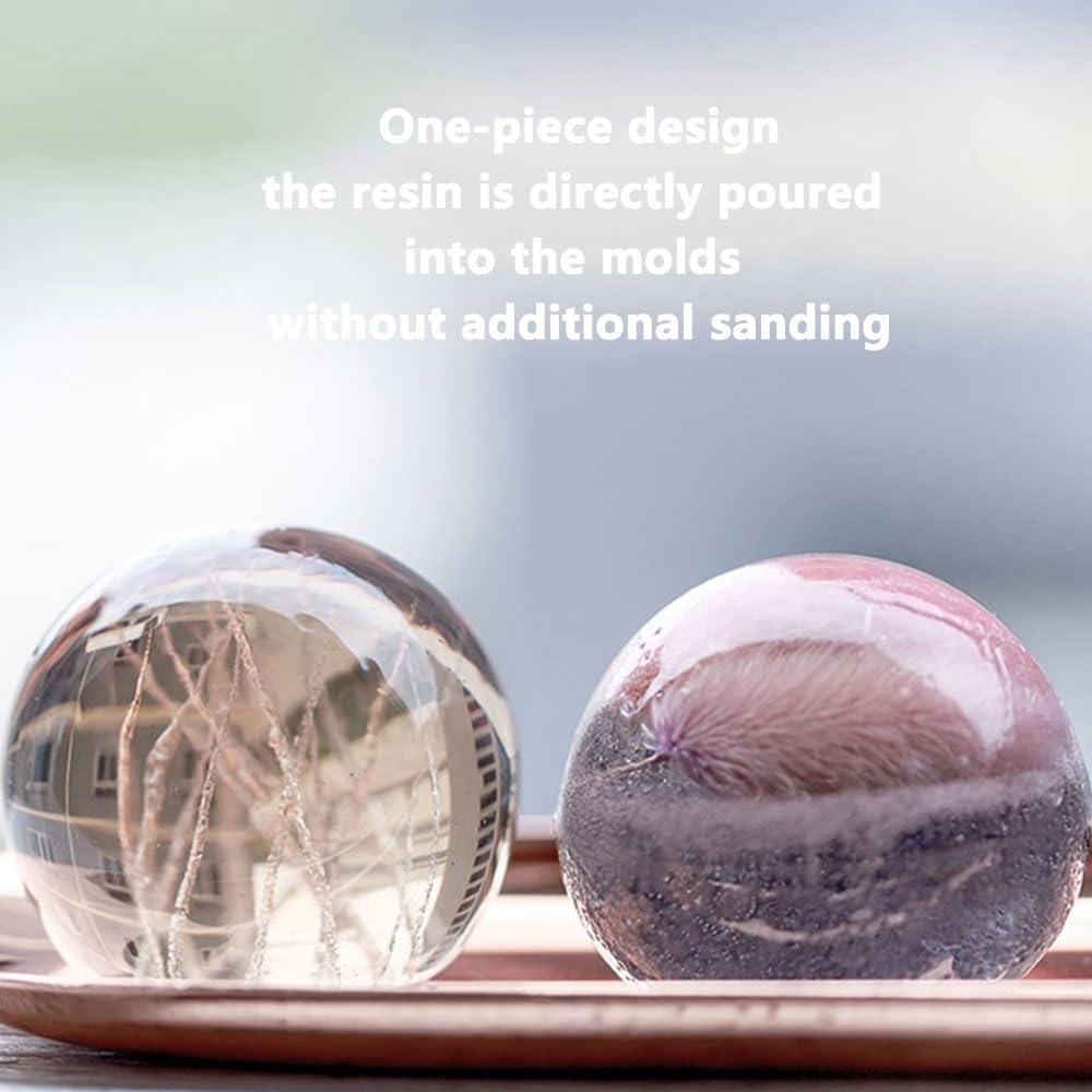 Molde de Resina Esfera Grande 10 cm BIGEBO Silicona Transparente