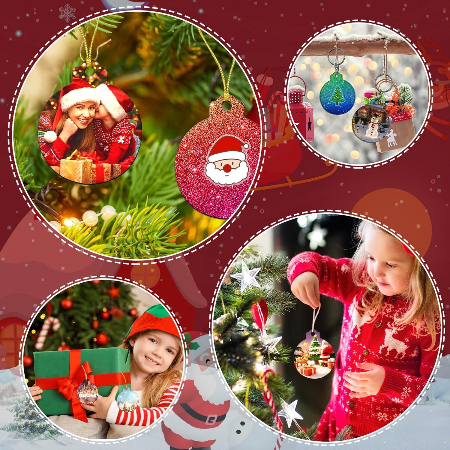 Moldes de Resina Silicona FEBSNOW 4 Piezas Redondos 6.8 cm