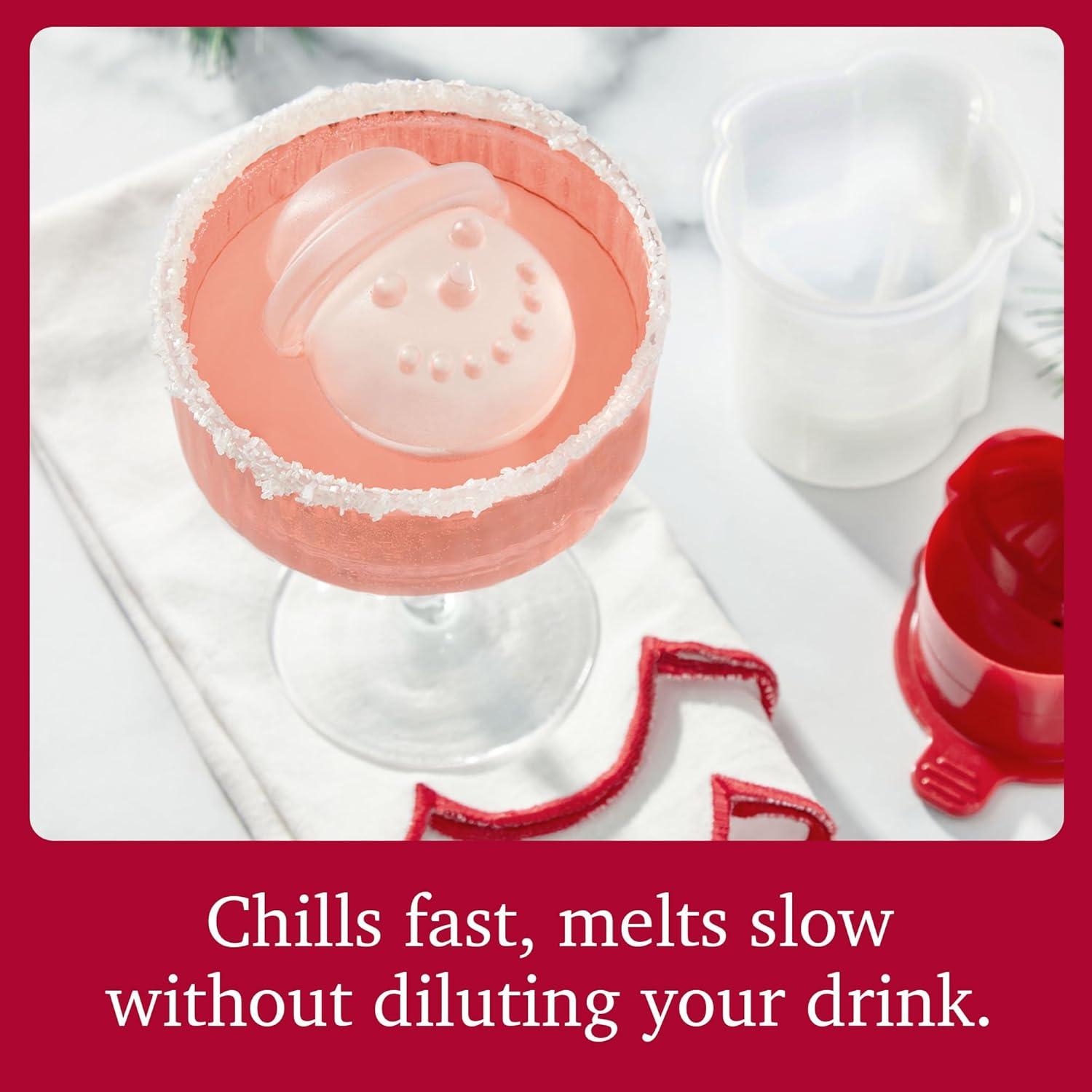 Molde de Hielo Tovolo Muñeco de Nieve Set de 2 Silicona BPA