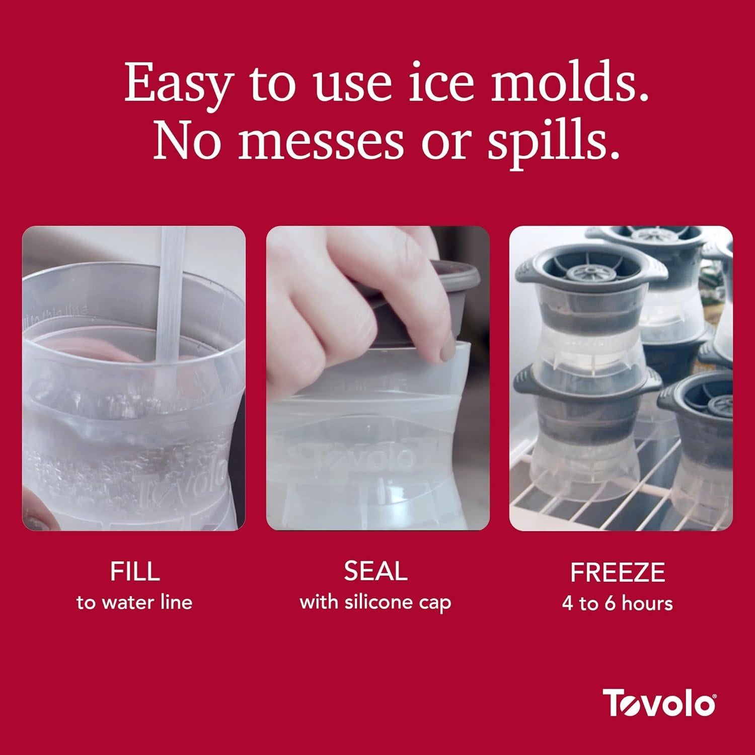 Molde de Hielo Tovolo Muñeco de Nieve Set de 2 Silicona BPA