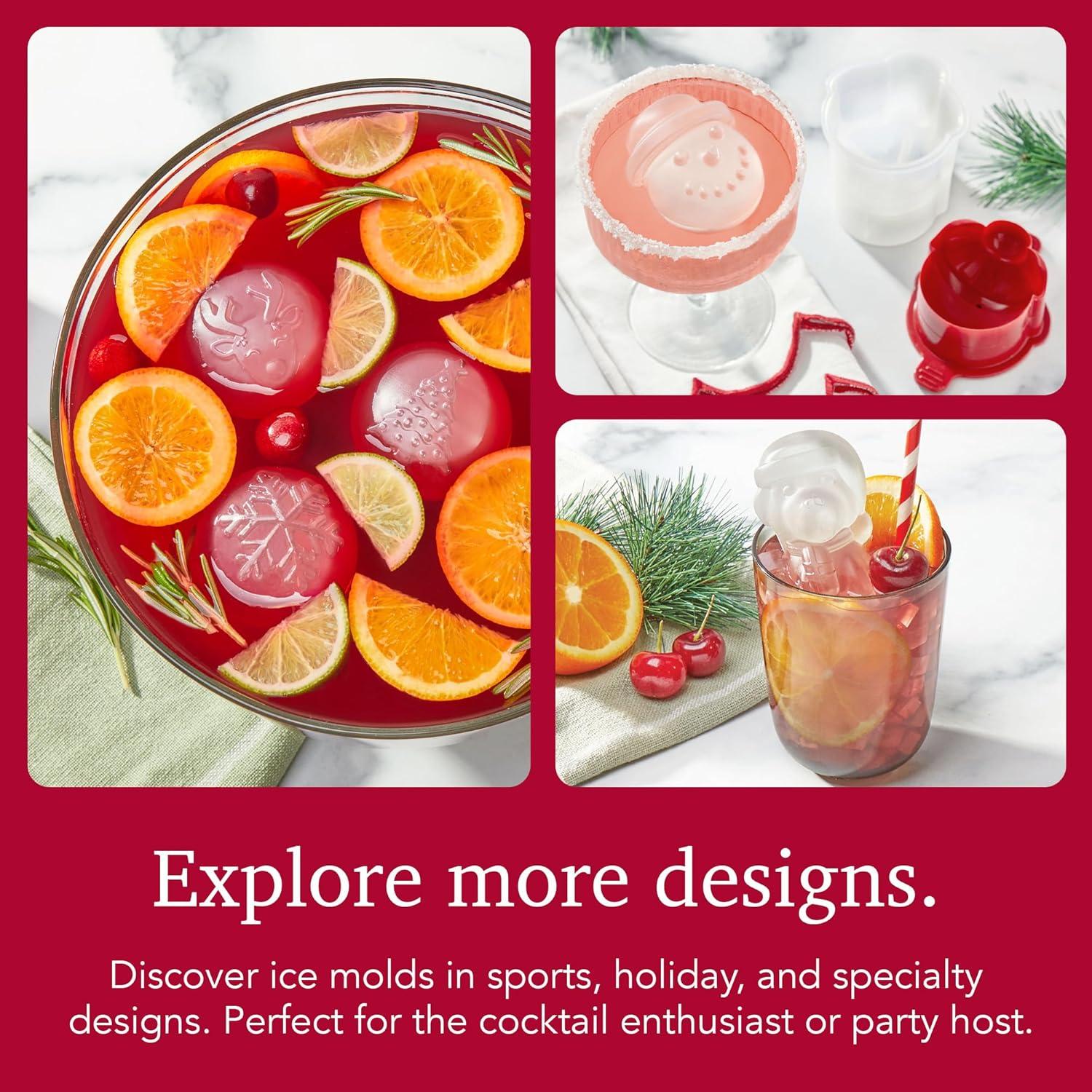 Molde de Hielo Tovolo Muñeco de Nieve Set de 2 Silicona BPA