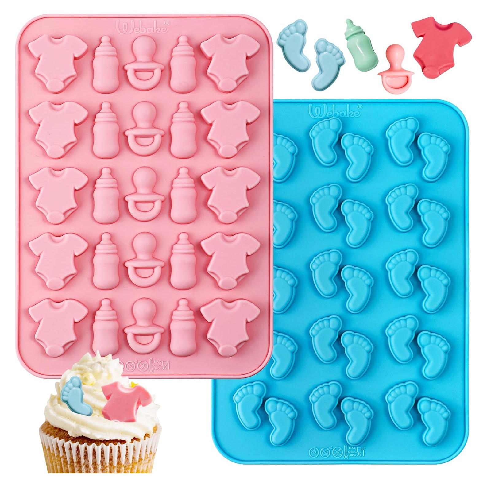 Moldes de Silicona para Baby Shower Webake - 2 Piezas
