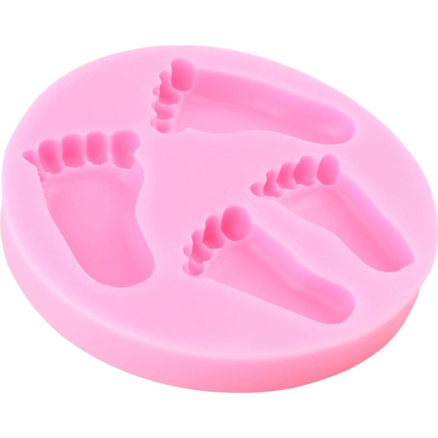 Molde de Silicona Huellas de Bebé YIHUOMOLDS 9.66 cm