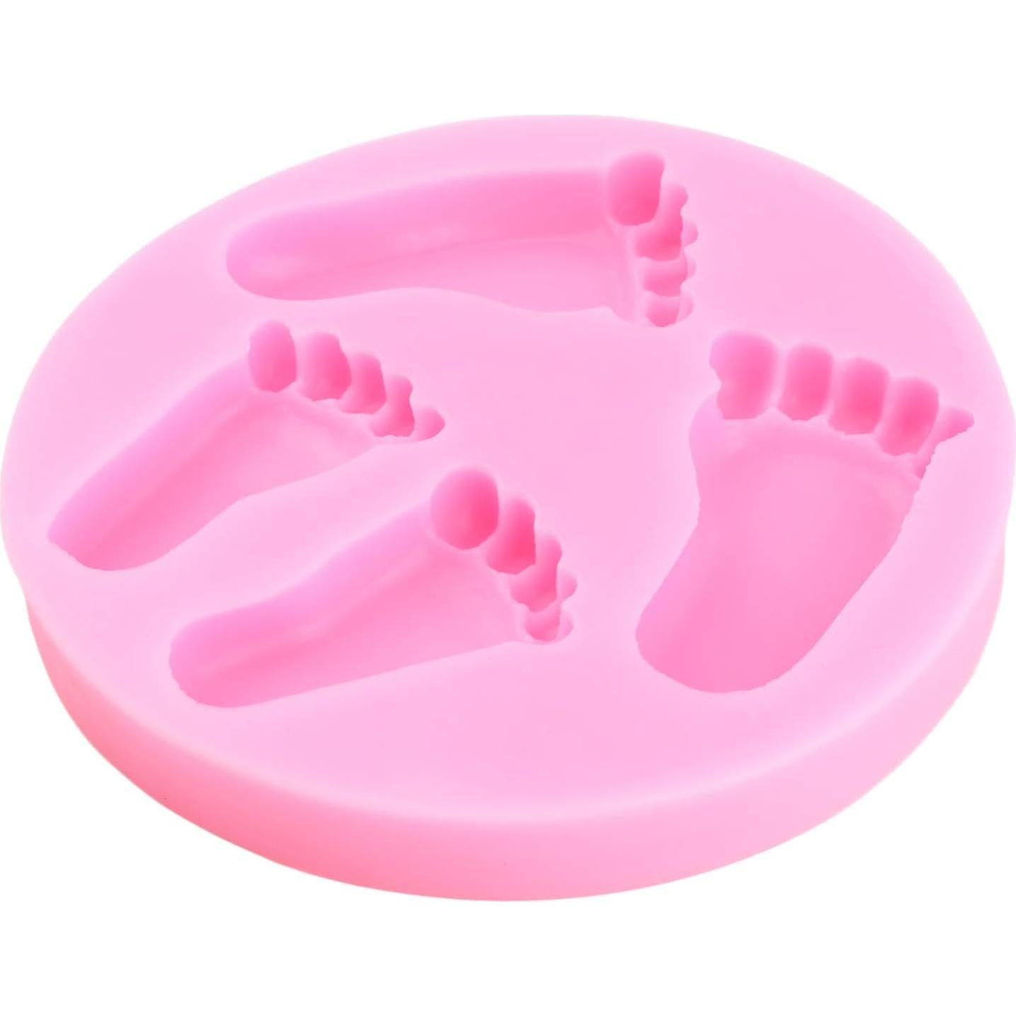 Molde de Silicona Huellas de Bebé YIHUOMOLDS 9.66 cm