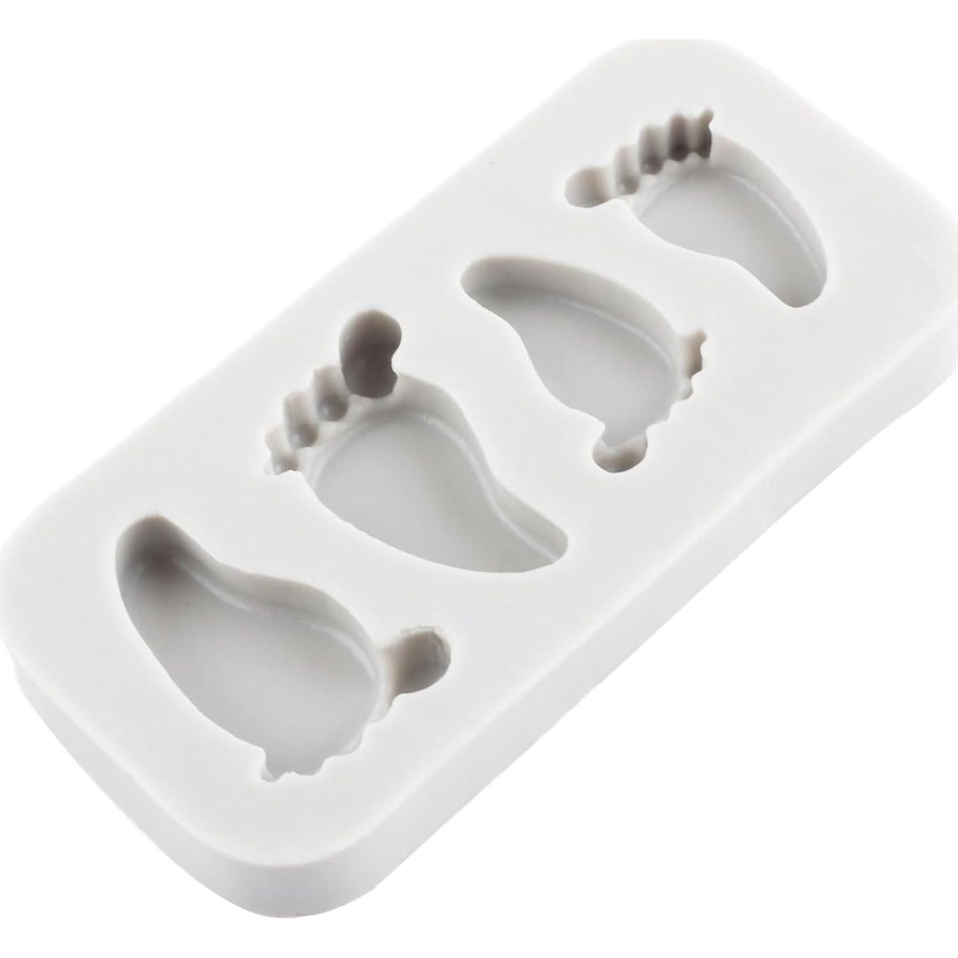 Molde de Silicona Huella de Bebé CANYANGMOLD 8.1x7.3 cm