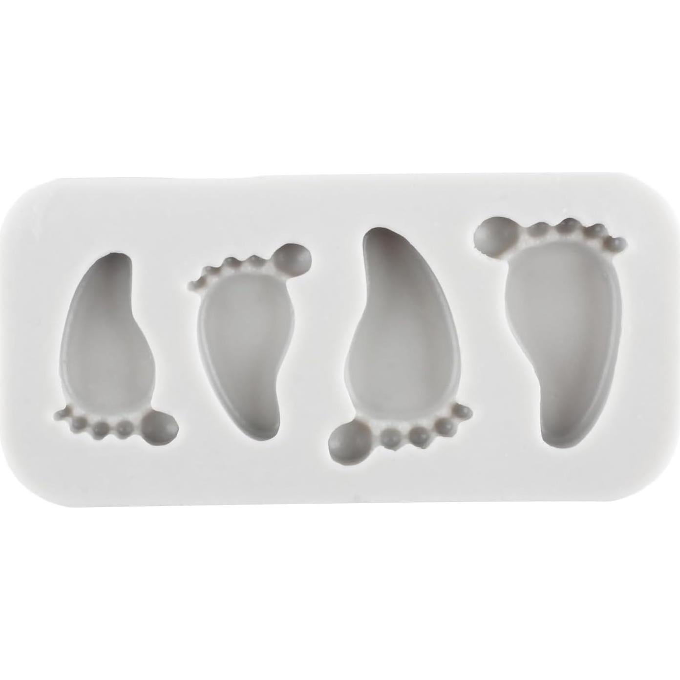 Molde de Silicona Huella de Bebé CANYANGMOLD 8.1x7.3 cm