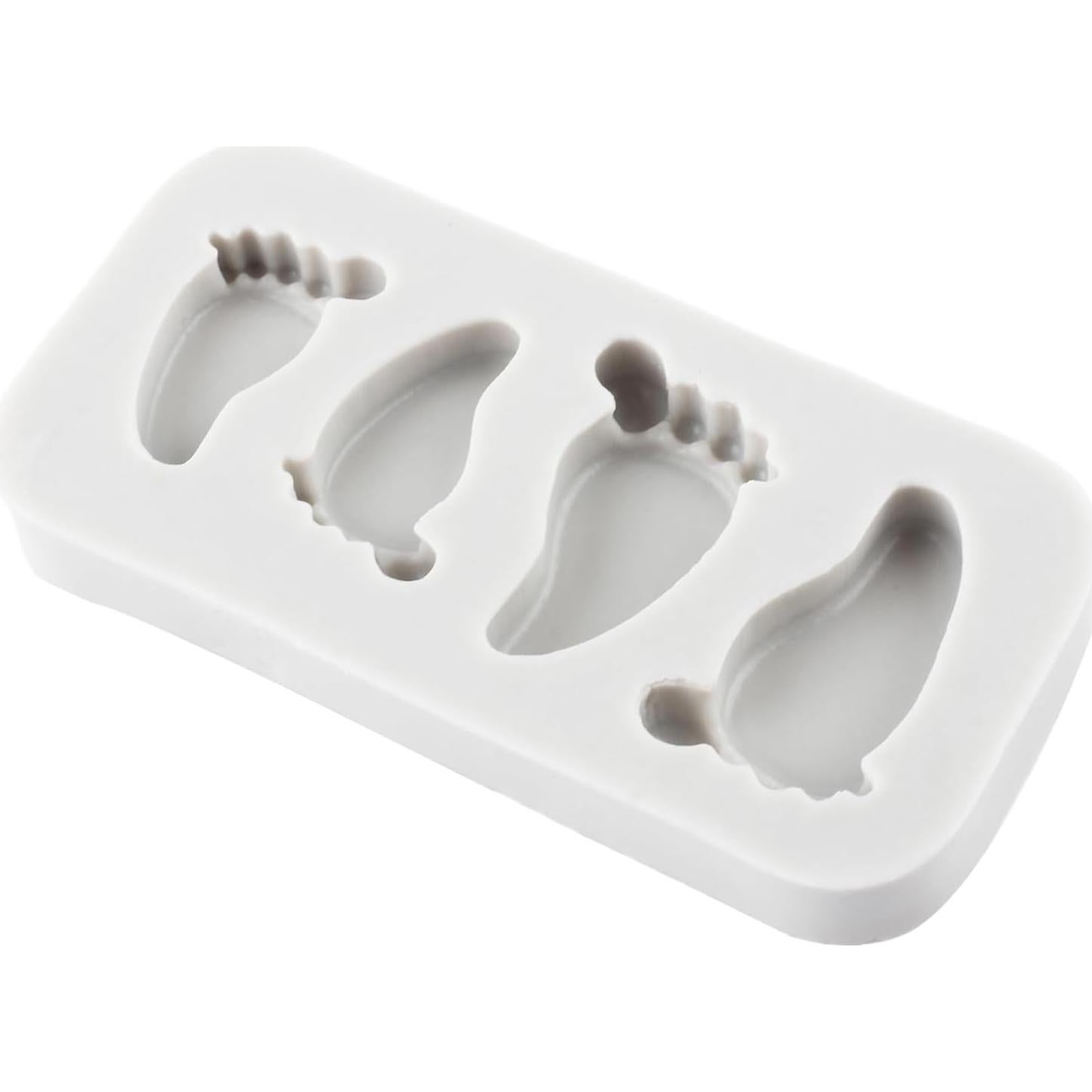 Molde de Silicona Huella de Bebé CANYANGMOLD 8.1x7.3 cm