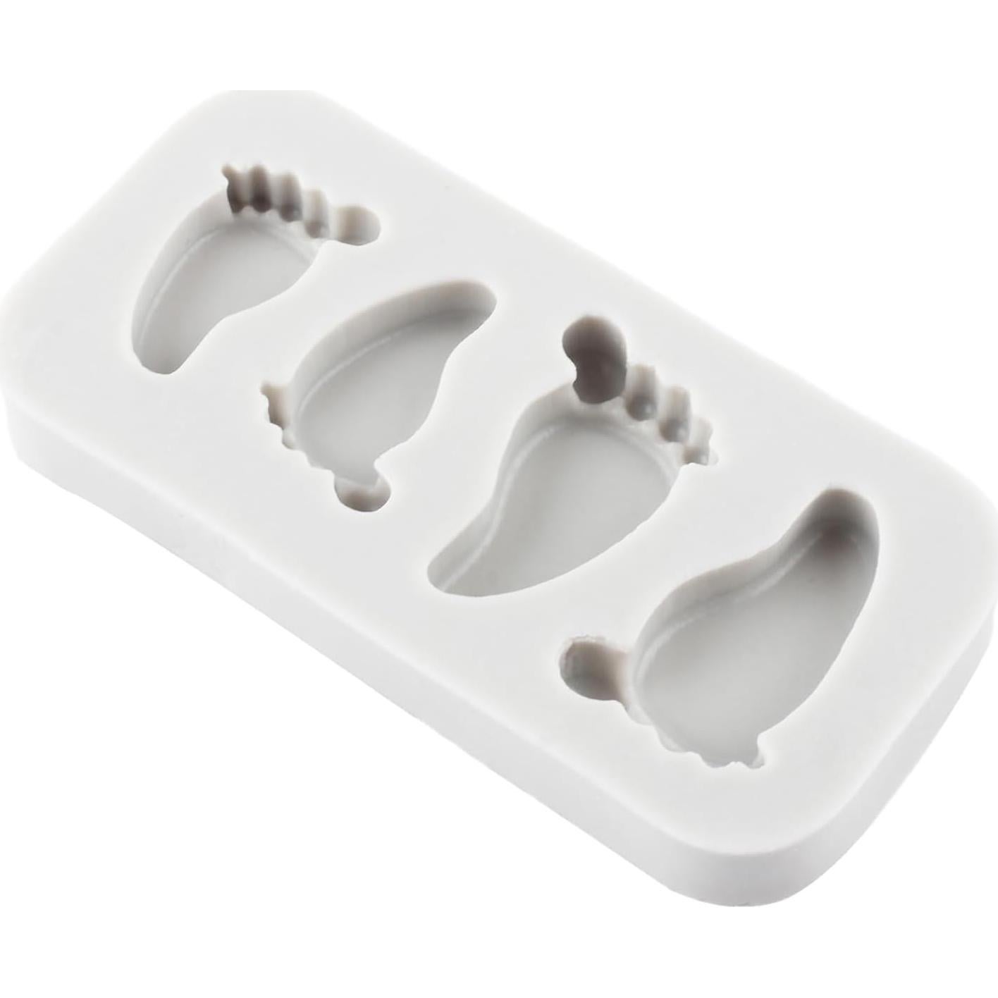 Molde de Silicona Huella de Bebé CANYANGMOLD 8.1x7.3 cm