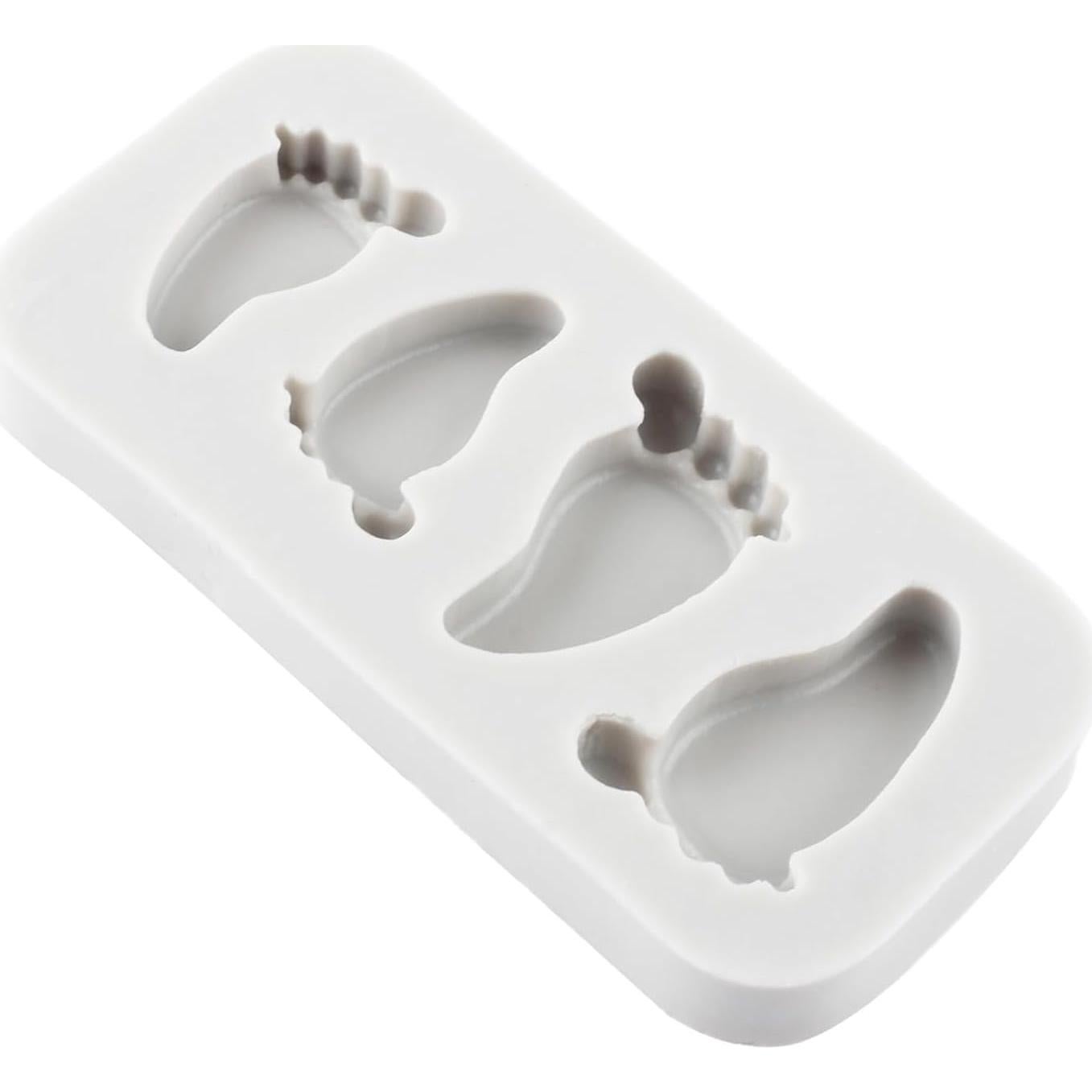 Molde de Silicona Huella de Bebé CANYANGMOLD 8.1x7.3 cm