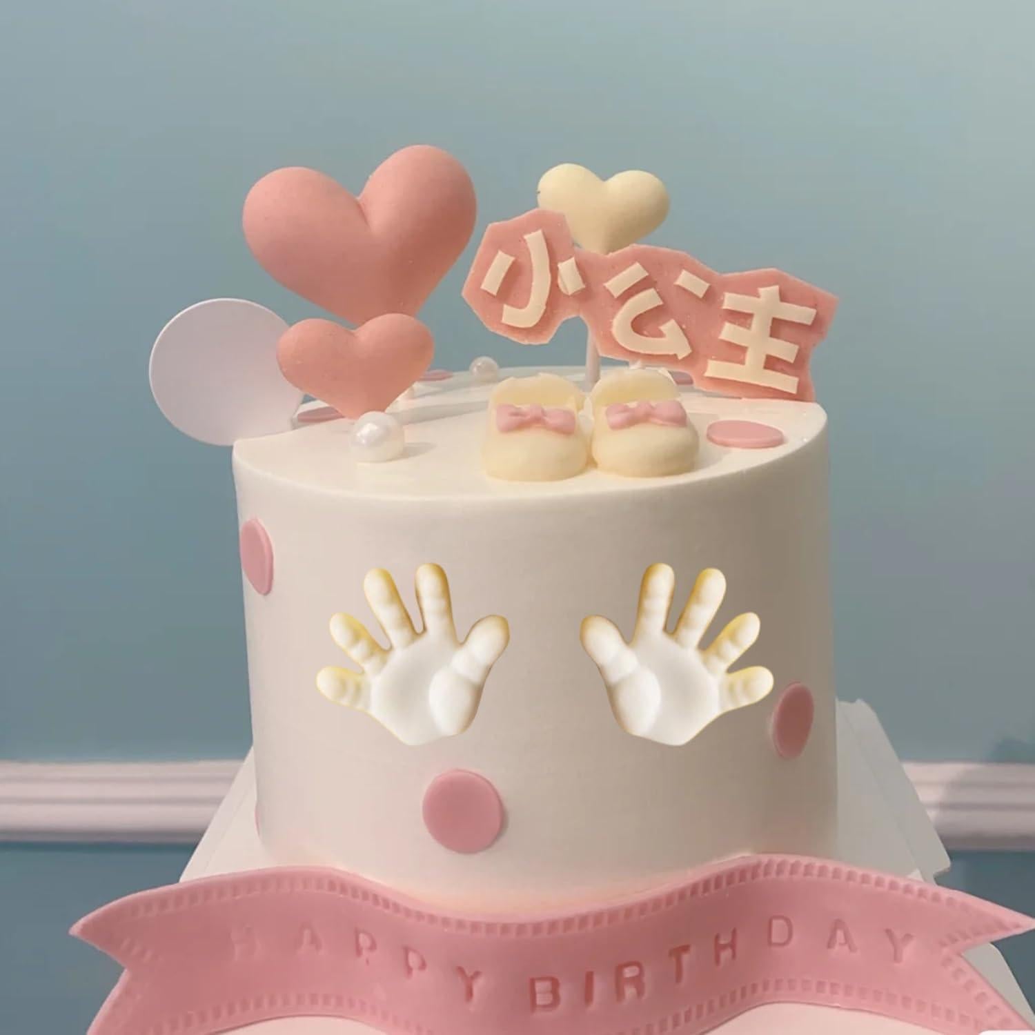 Molde de Silicona para Fondant de Pie de Bebé MINFEIDMS 8x7 cm