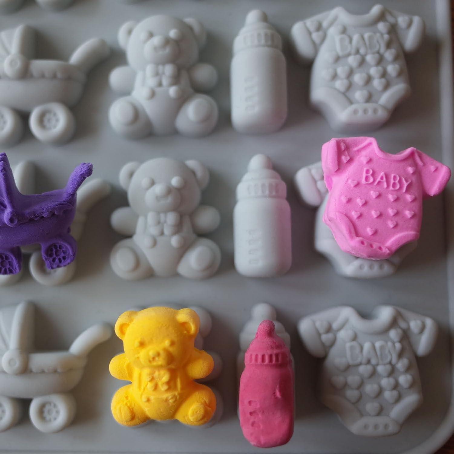 Molde de Silicona Baby Shower ScivoKaval 6 Diseños 19.8x19.8cm