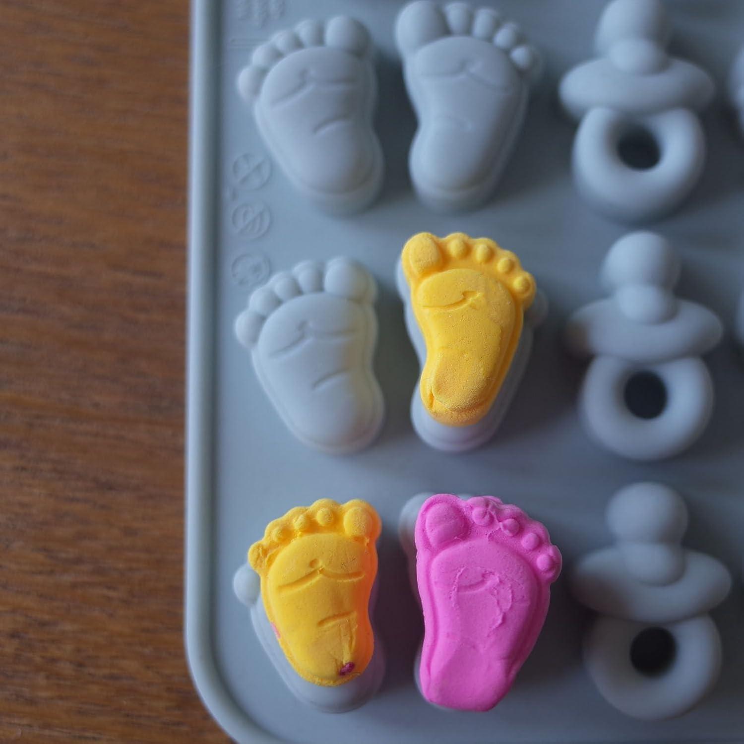 Molde de Silicona Baby Shower ScivoKaval 6 Diseños 19.8x19.8cm