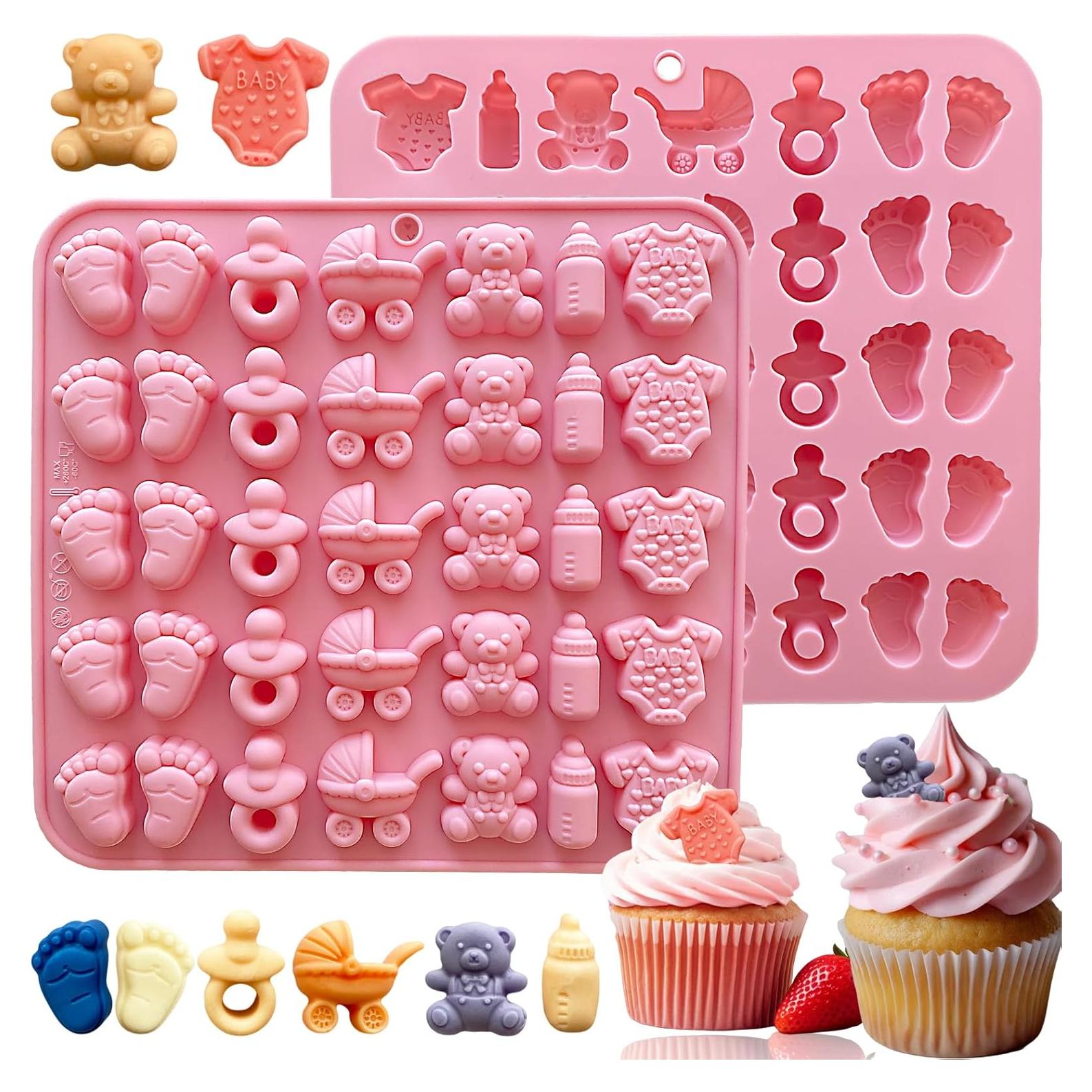 Molde de Silicona para Chocolate Baby Shower LLchunyun 2 Piezas