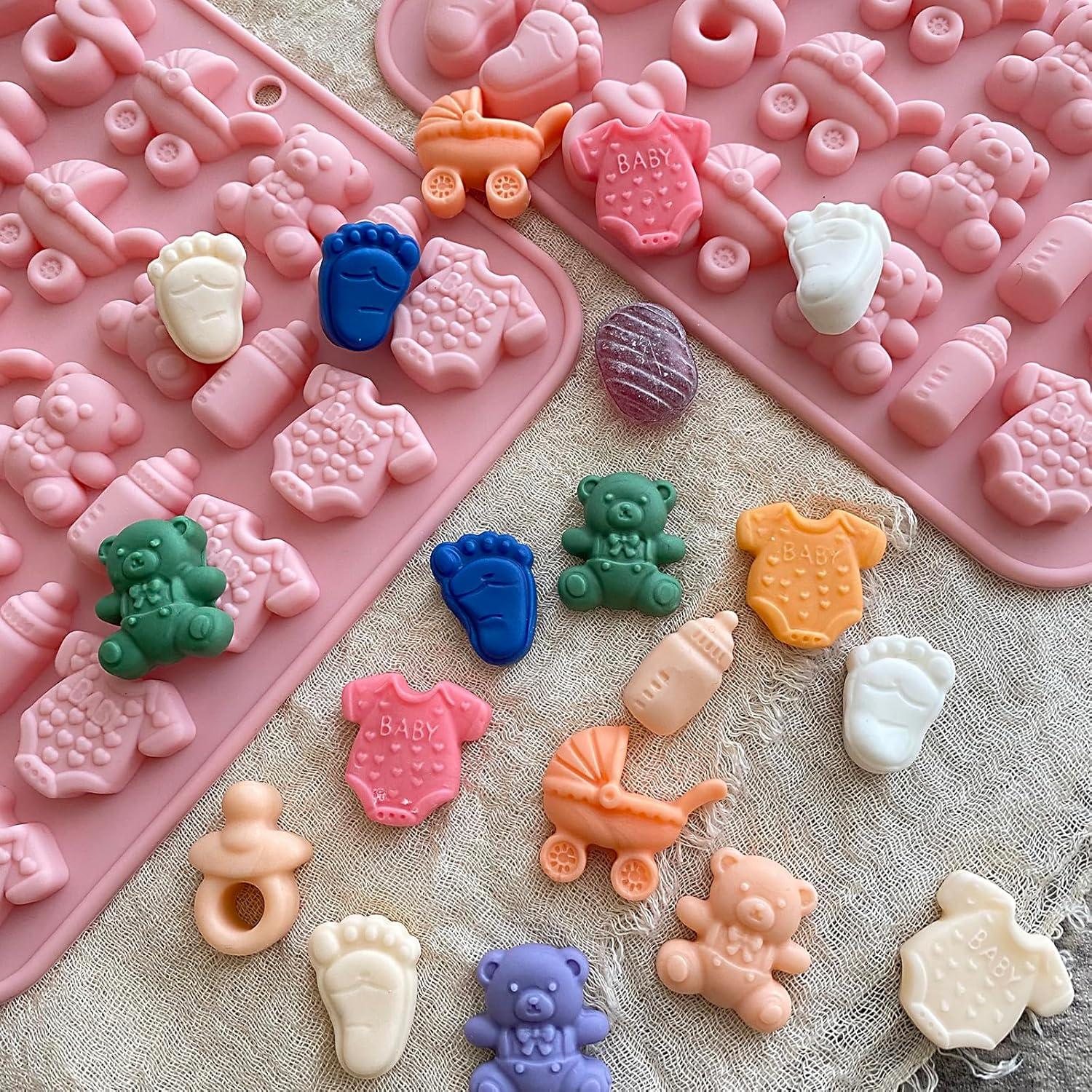 Molde de Silicona para Chocolate Baby Shower LLchunyun 2 Piezas