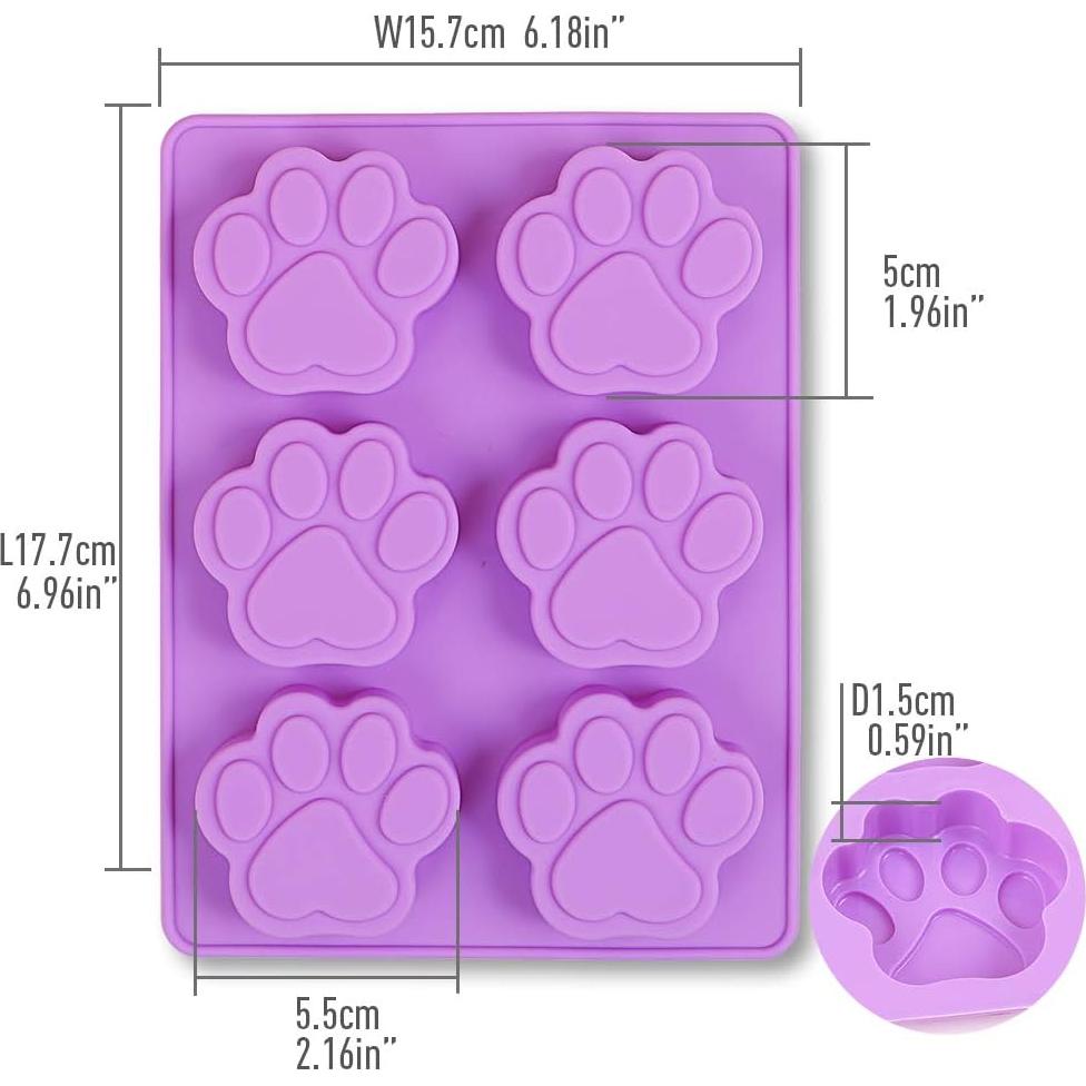 Moldes de Silicona para Chocolate y Golosinas Cozihom 4 Pzs