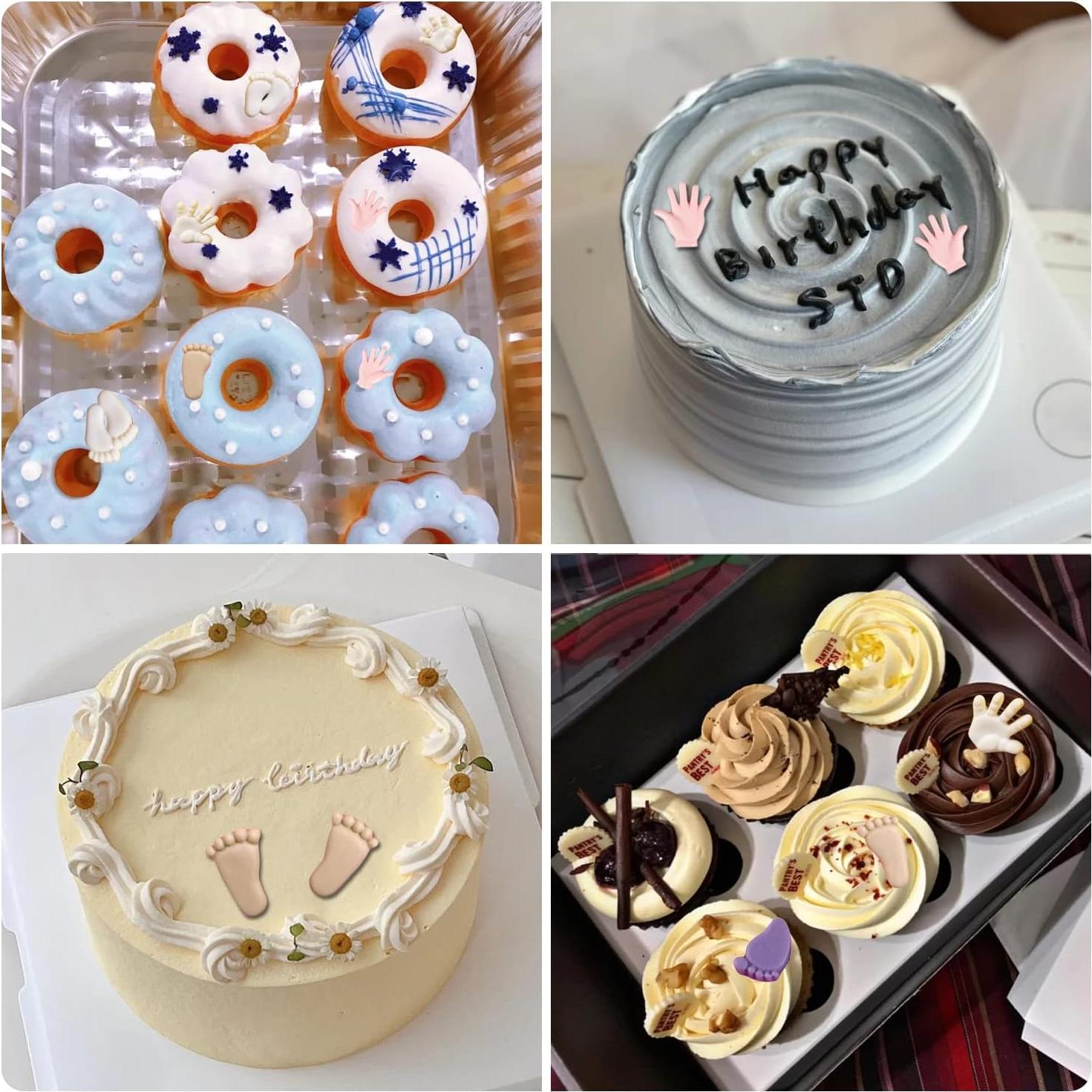 Moldes de Silicona para Fondant ZiXiang - Bebé, 4 Piezas