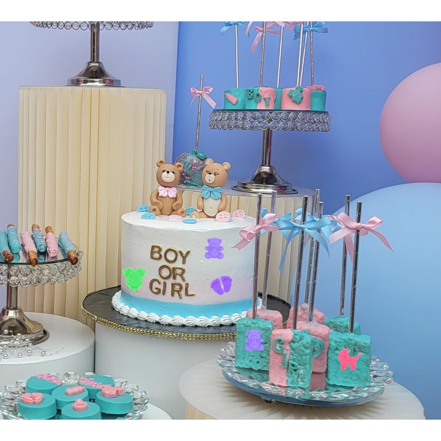 Molde de Chocolate de Silicona Apiocmy para Baby Shower - 2 Piezas