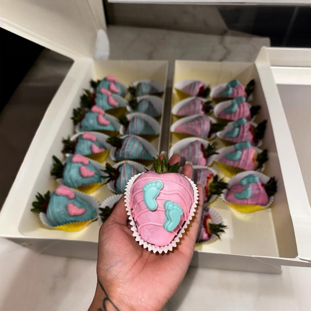 Molde de Chocolate de Silicona Apiocmy para Baby Shower - 2 Piezas