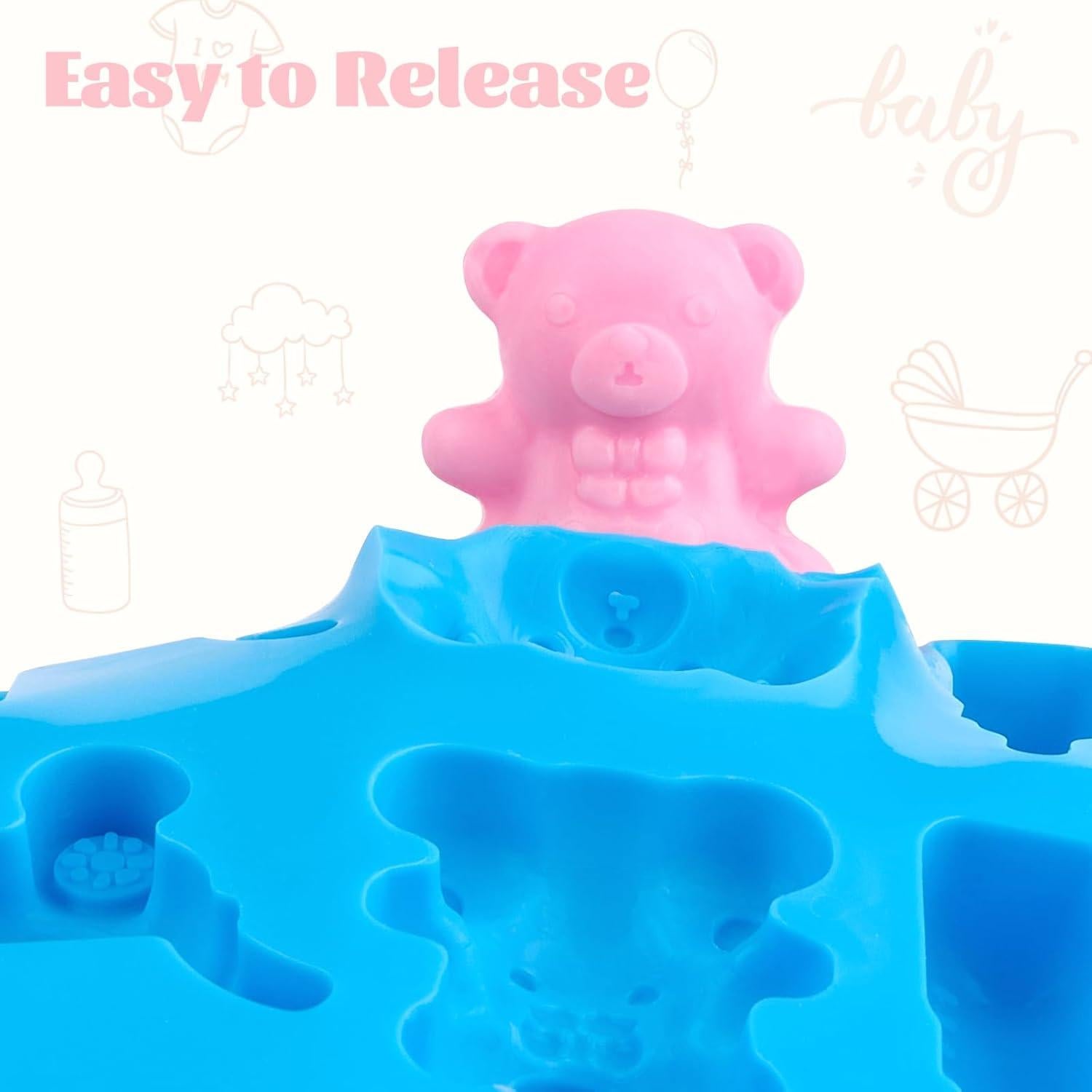 Moldes de Chocolate JOERSH para Baby Shower - 2 Piezas