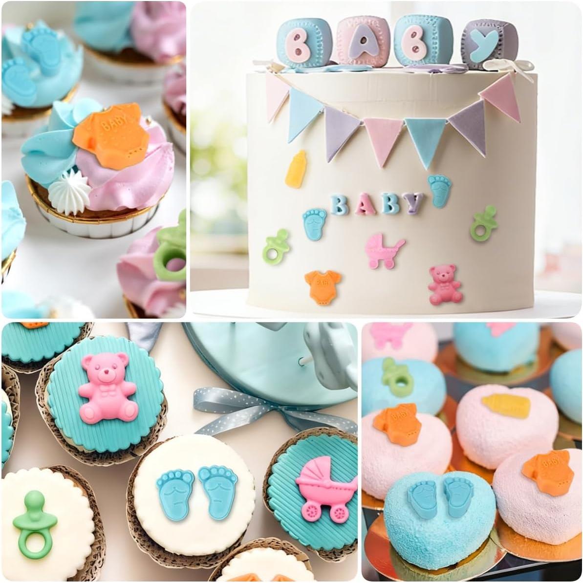 Moldes de Chocolate JOERSH para Baby Shower - 2 Piezas