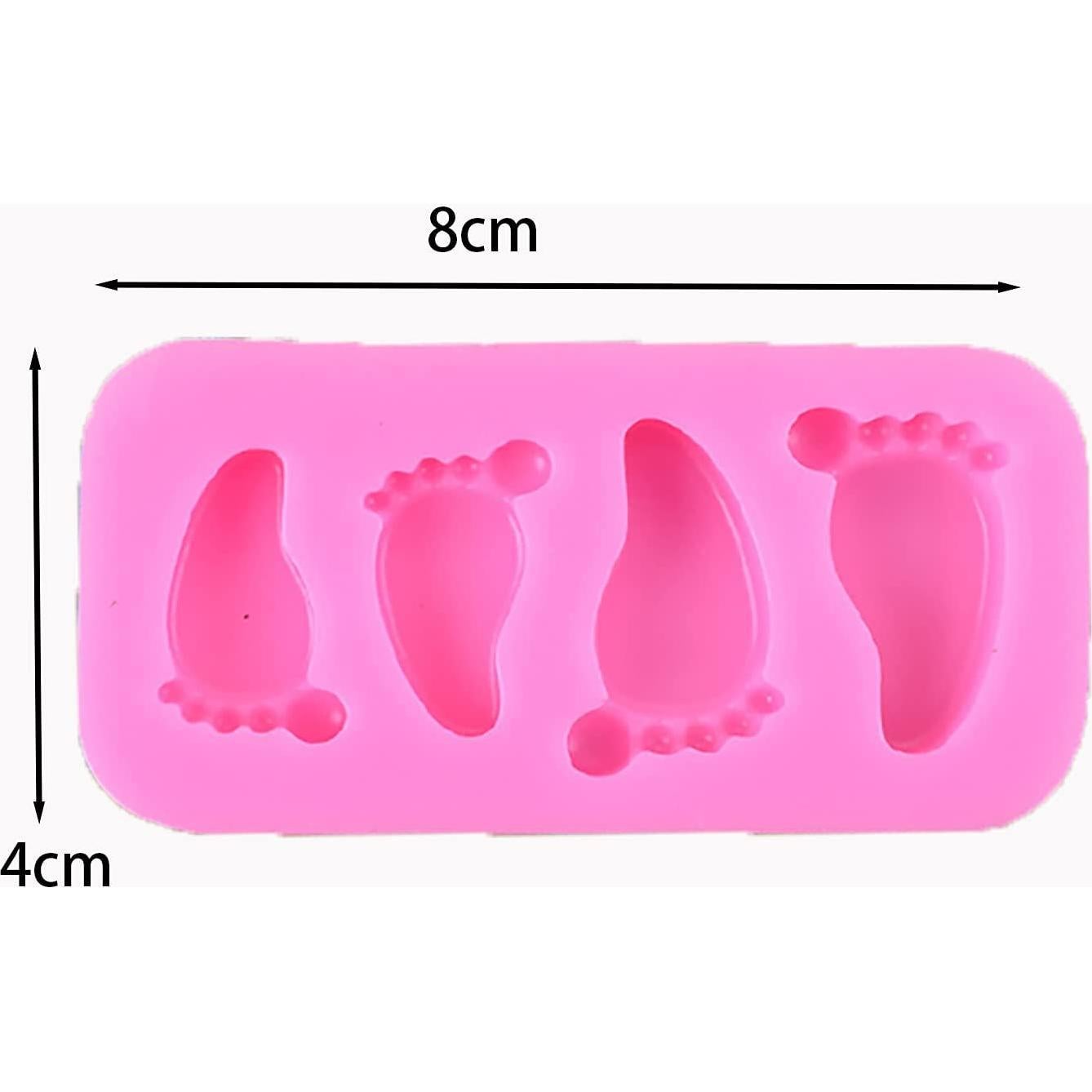 Molde de Silicona para Huellas de Bebé Guratapa - 8.8x5.1 cm