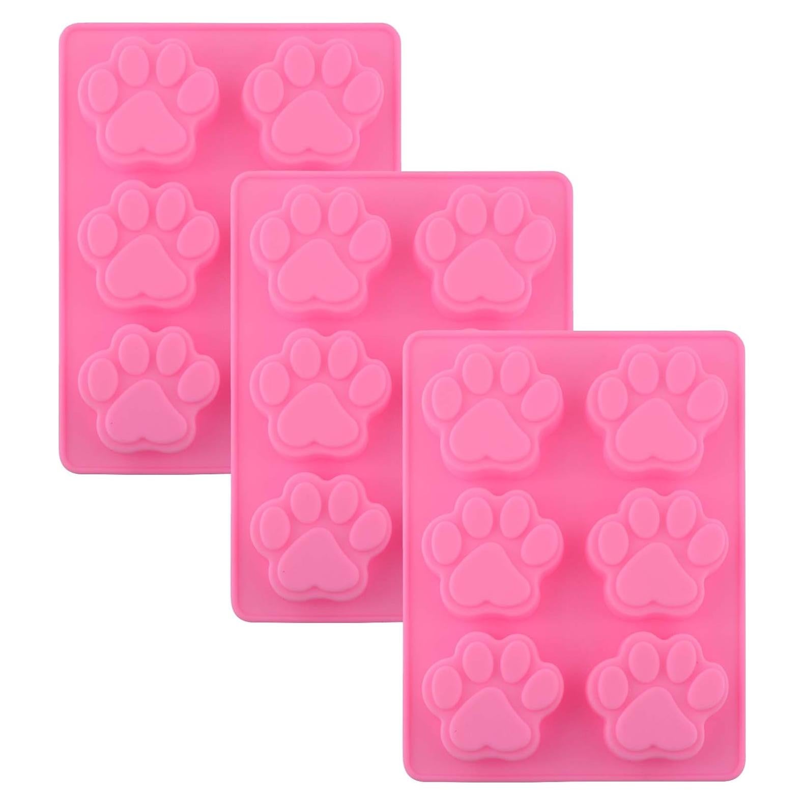 Molde de Silicona para Huellas de Perro POPBLOSSOM - 3 Piezas