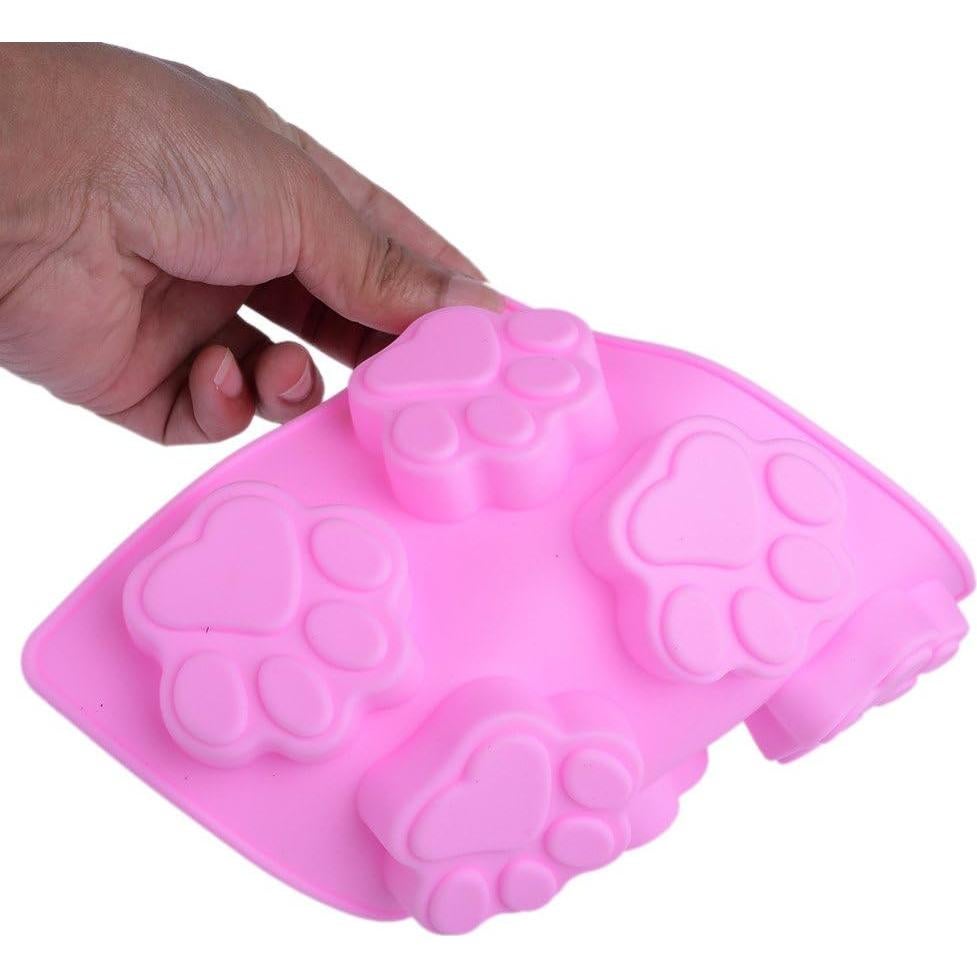 Molde de Silicona para Huellas de Perro POPBLOSSOM - 3 Piezas