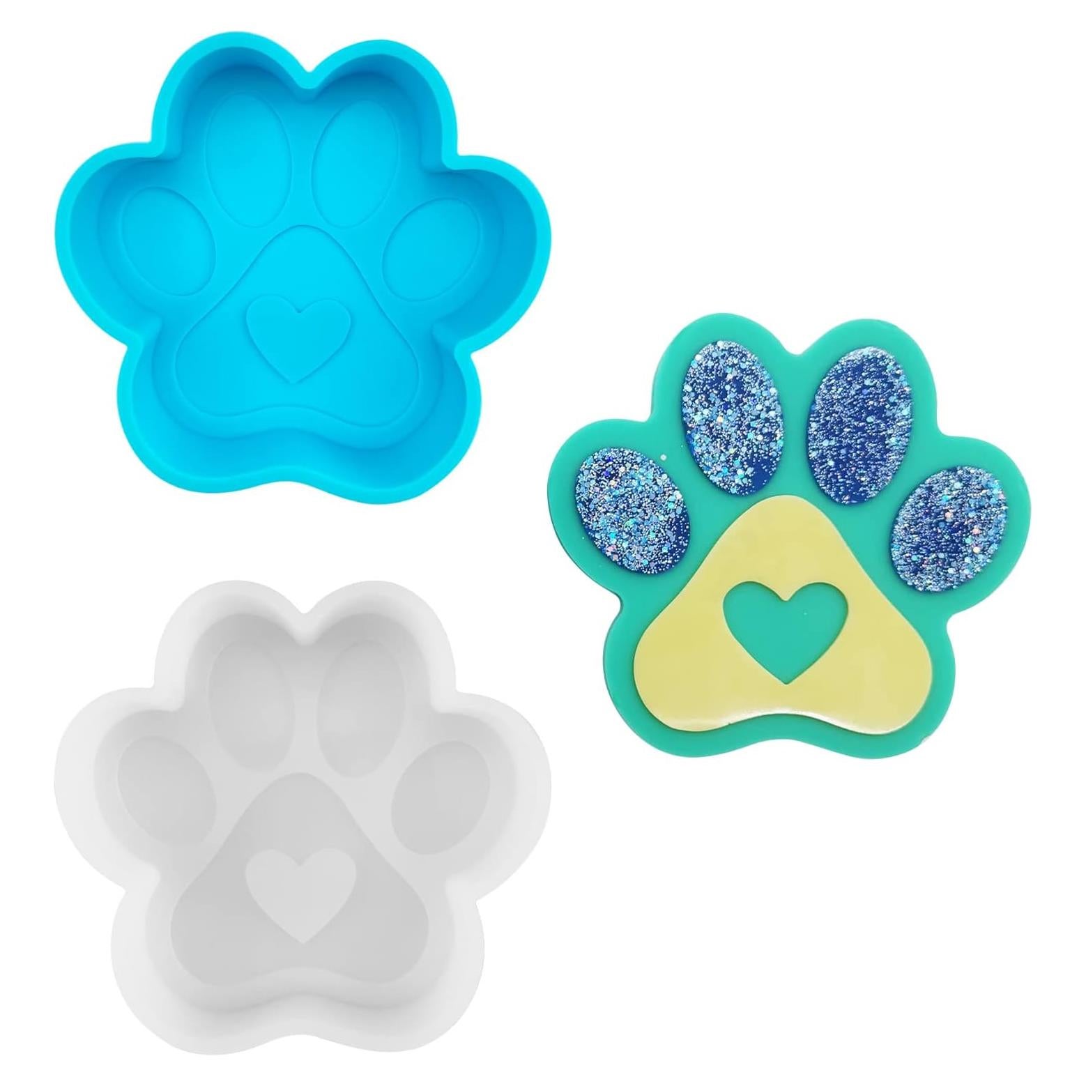 Moldes de Silicona Huella de Perro Thinslimer - 2 Piezas