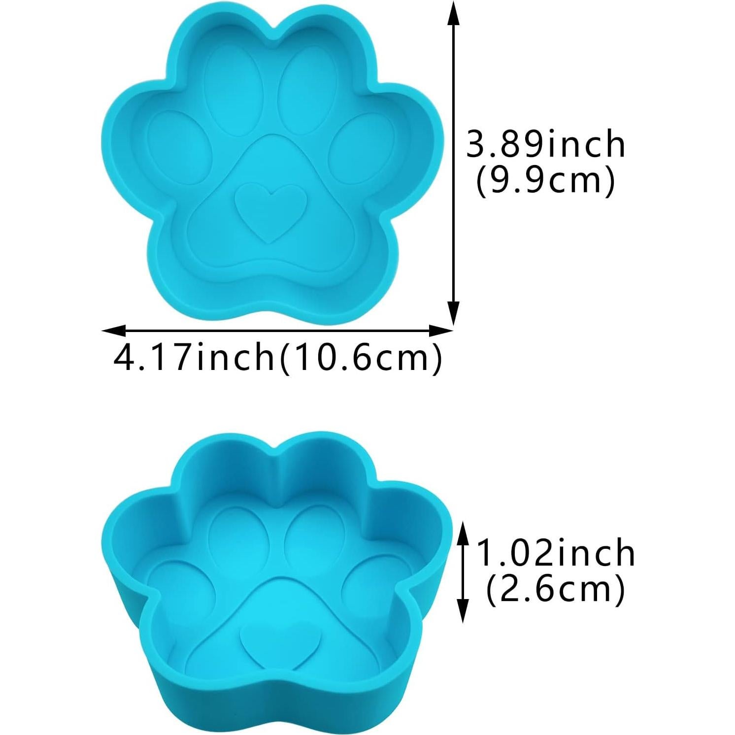 Moldes de Silicona Huella de Perro Thinslimer - 2 Piezas