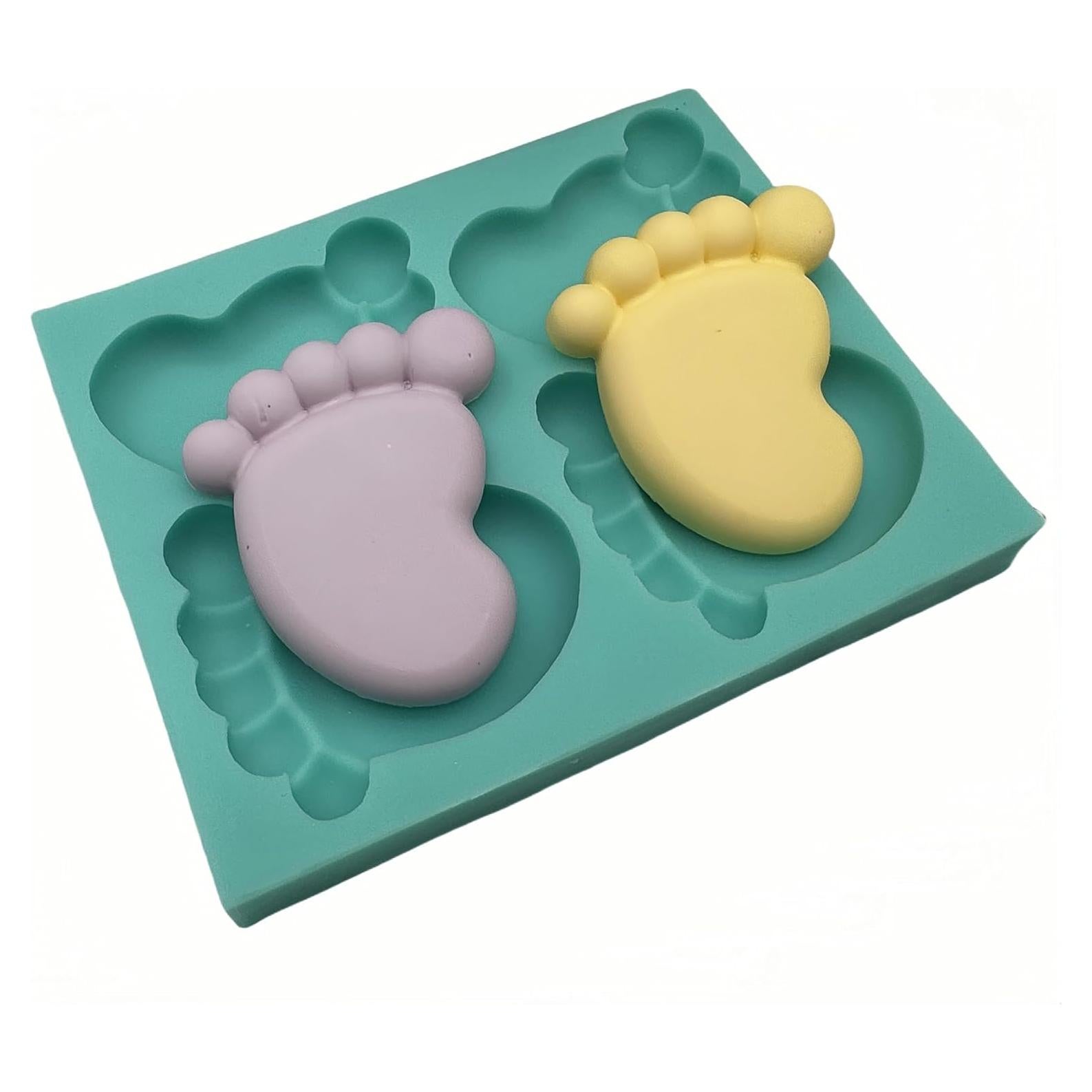 Molde de Jabón de Silicona I-BEST 4 Cavidades Bebé