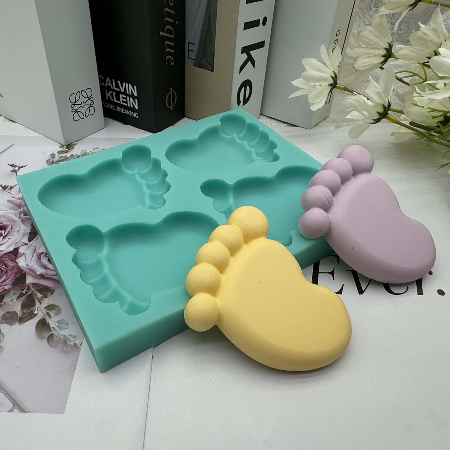 Molde de Jabón de Silicona I-BEST 4 Cavidades Bebé