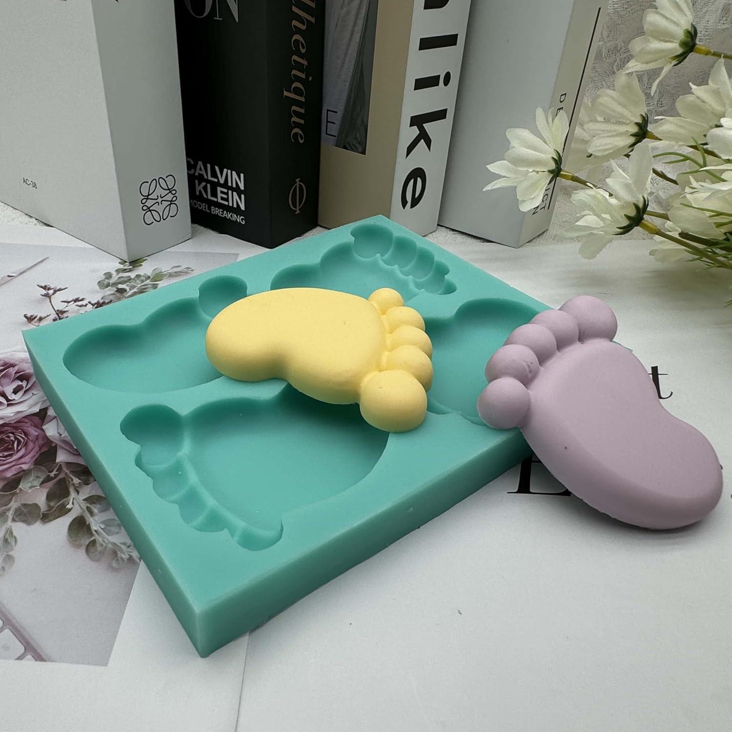 Molde de Jabón de Silicona I-BEST 4 Cavidades Bebé