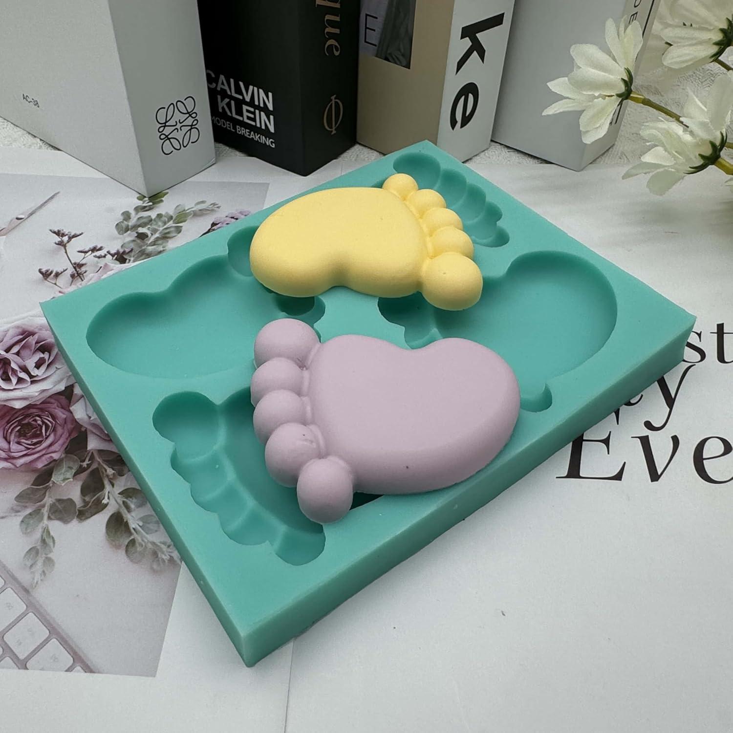 Molde de Jabón de Silicona I-BEST 4 Cavidades Bebé