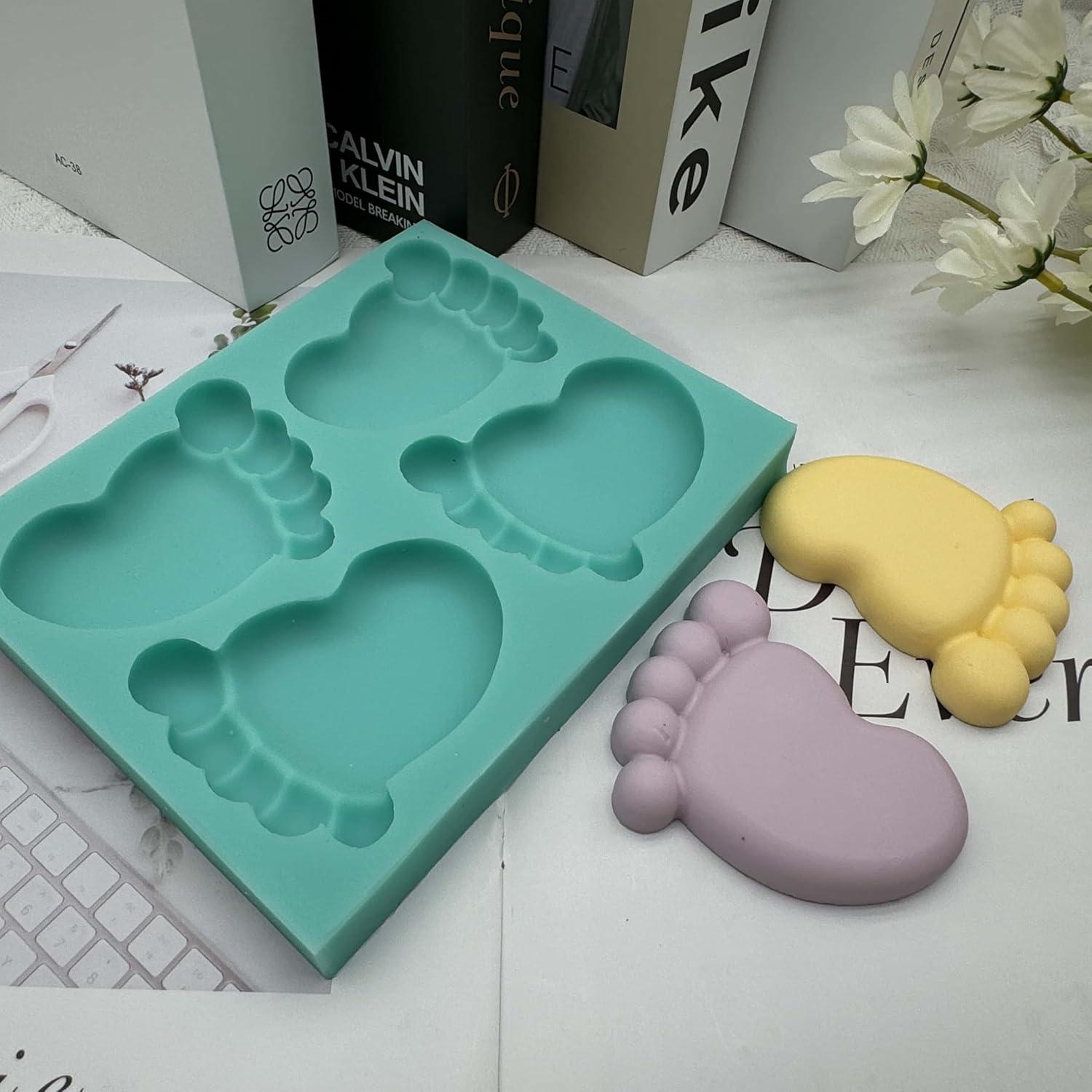 Molde de Jabón de Silicona I-BEST 4 Cavidades Bebé