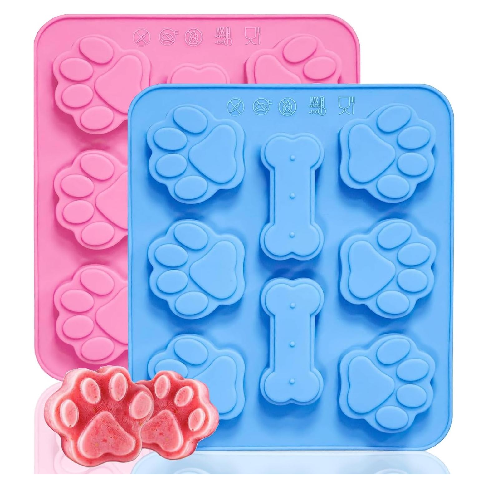 Moldes de Silicona para Golosinas de Perro Sunyuneey - 2 Pcs