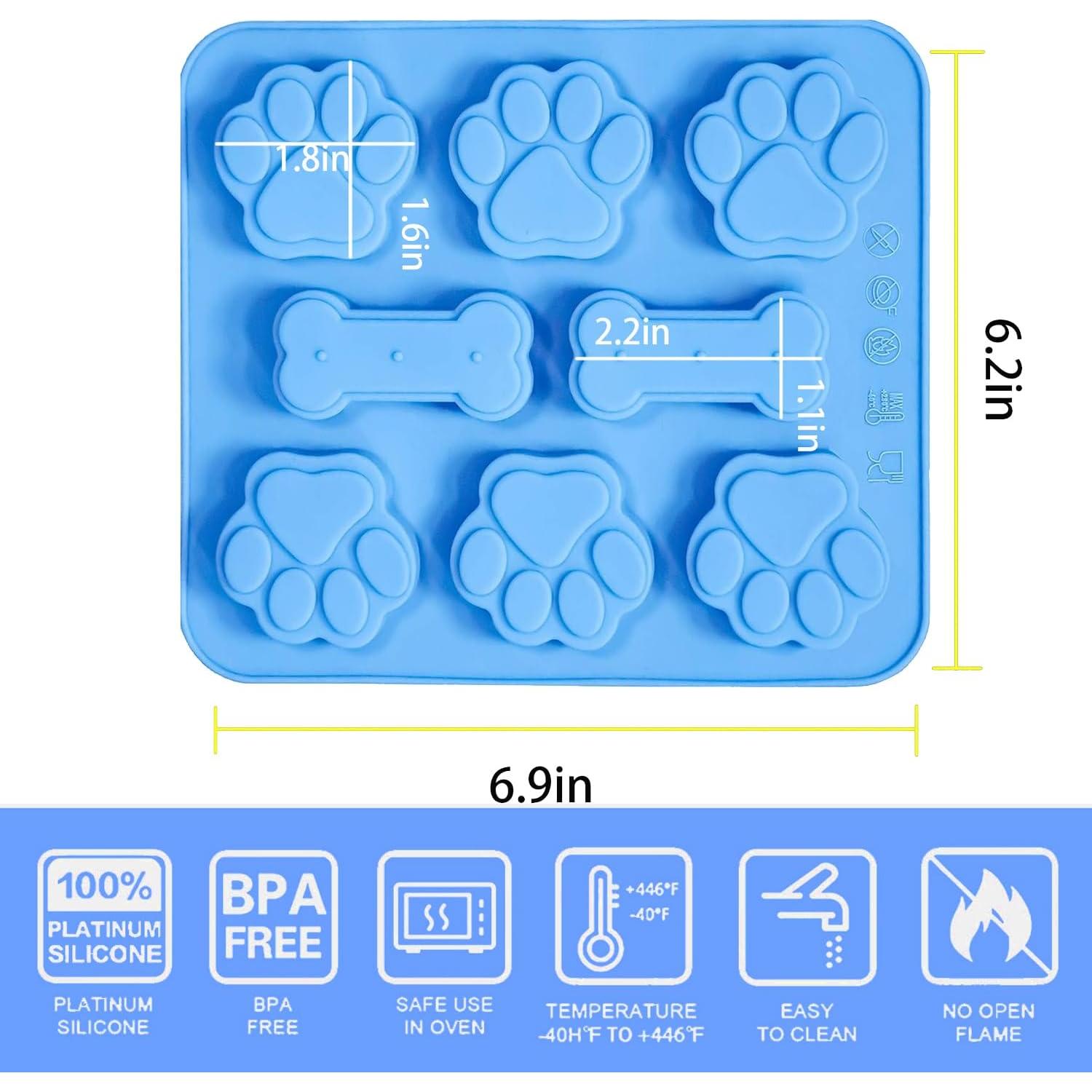 Moldes de Silicona para Golosinas de Perro Sunyuneey - 2 Pcs